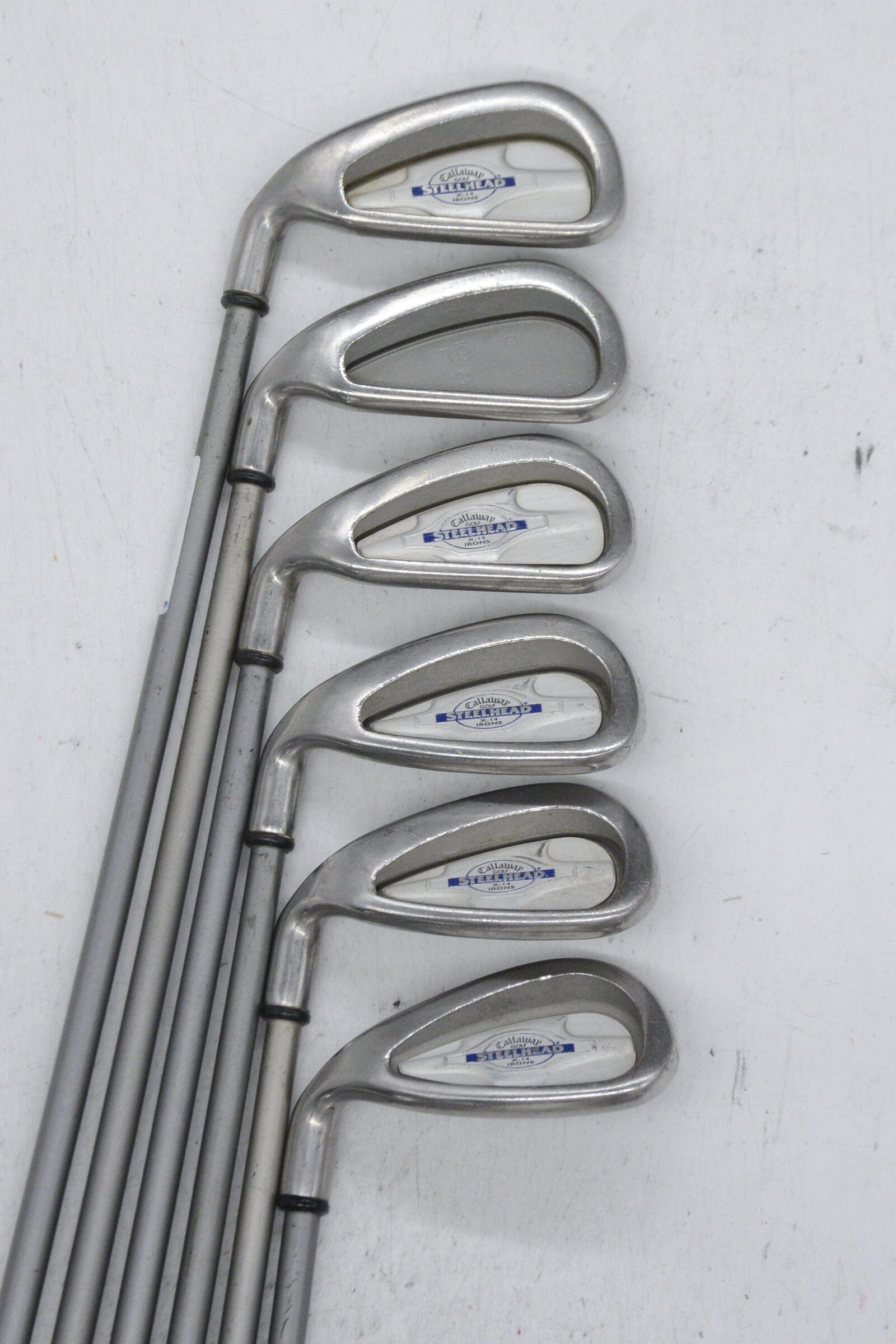 Lefty Callaway Steelhead X-14 5-PW Iron Set S Flex -0.25" Golf Clubs GolfRoots 