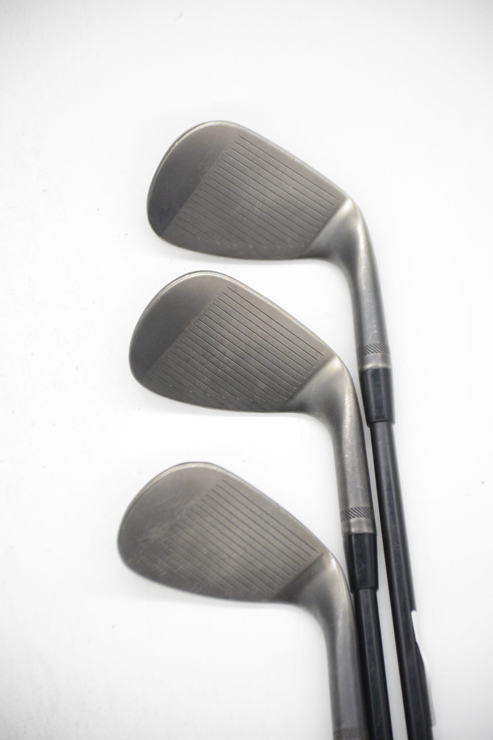 Lefty Titleist Vokey SM9 Jet Black 50, 54, 60 Degree Wedge Set S Flex Golf Clubs GolfRoots 