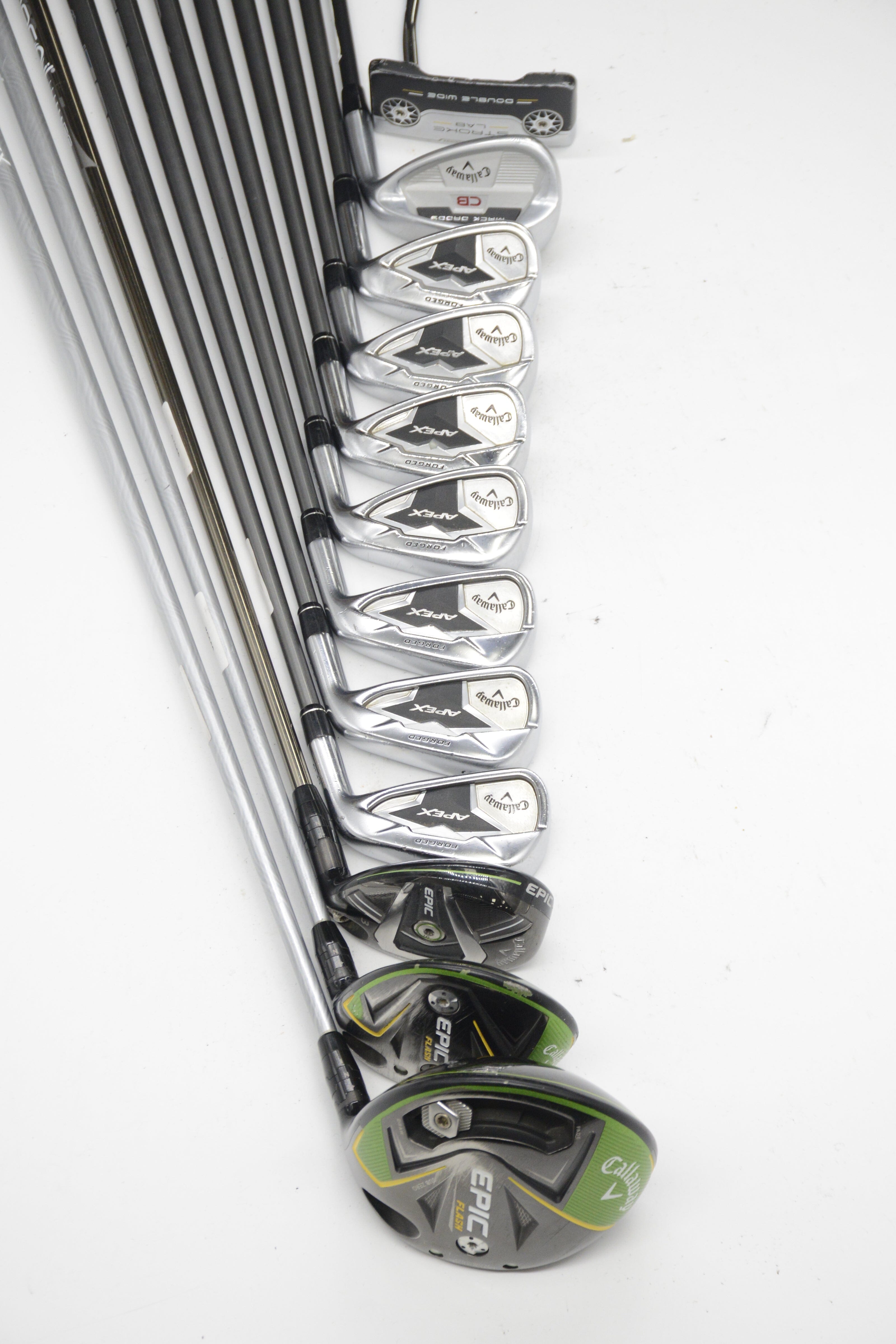 Callaway Apex 19 Mixed Full Set R Flex -0.5" Golf Clubs GolfRoots 