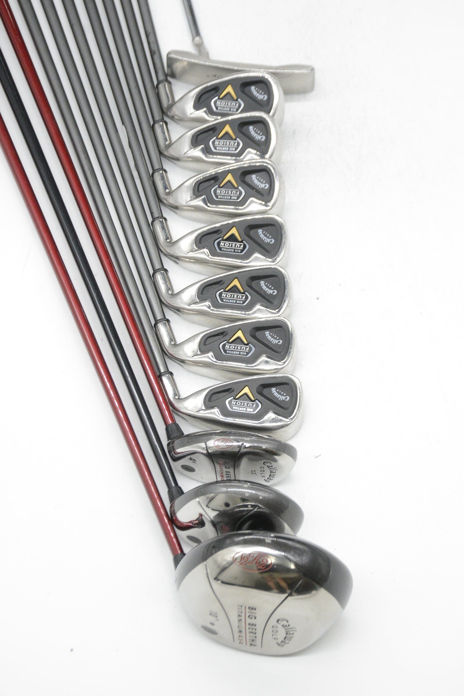 Callaway Big Bertha Fusion (No 9 iron) Mixed Full Set R Flex -0.5" Golf Clubs GolfRoots 