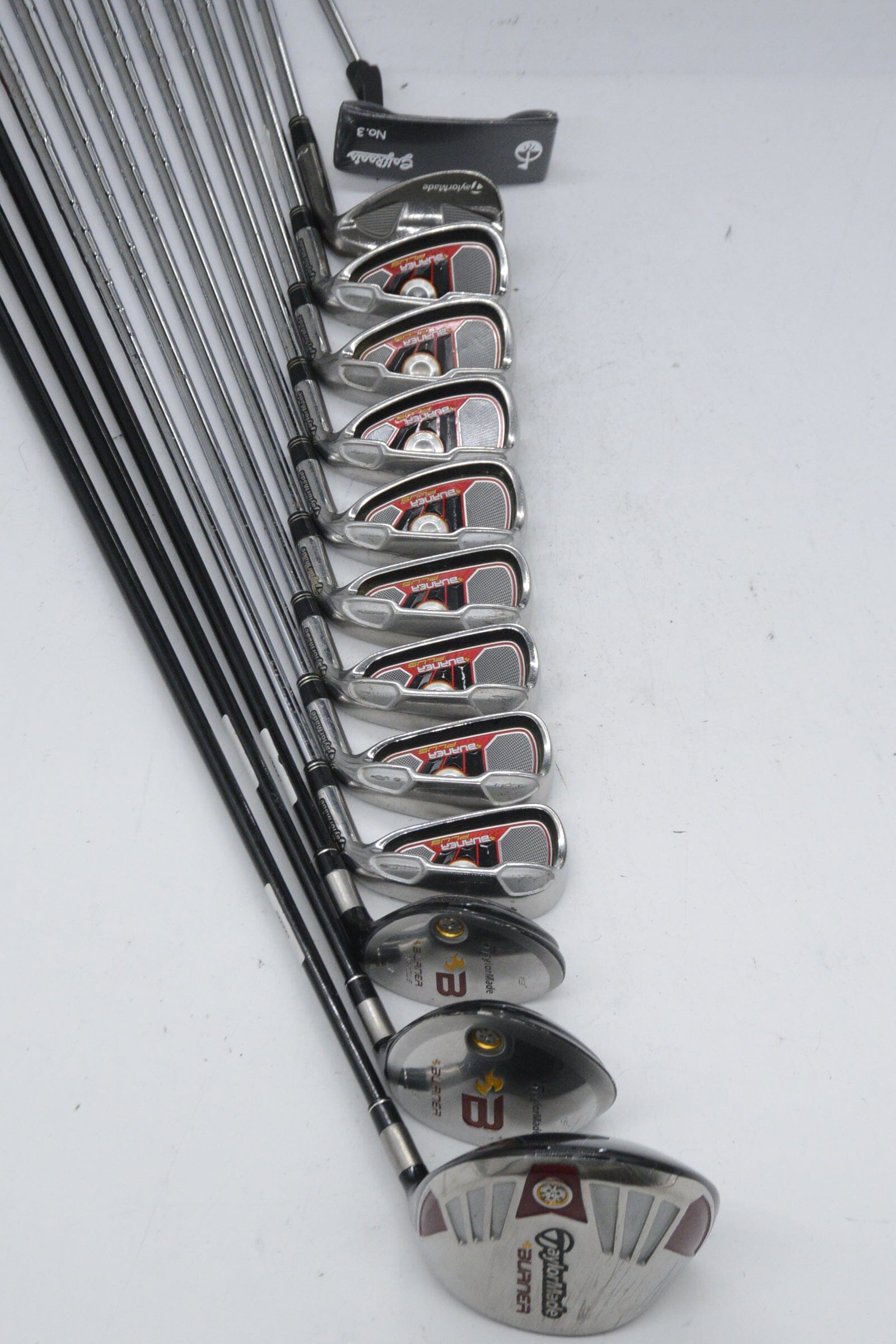 TaylorMade Burner Plus Mixed Full Set R Flex +0.5" Golf Clubs GolfRoots 