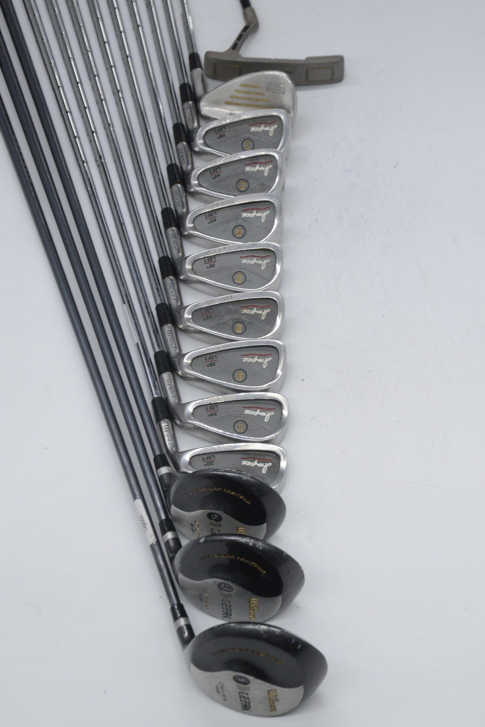 Impex Oversize Mixed Full Set R Flex -0.5" Golf Clubs GolfRoots 