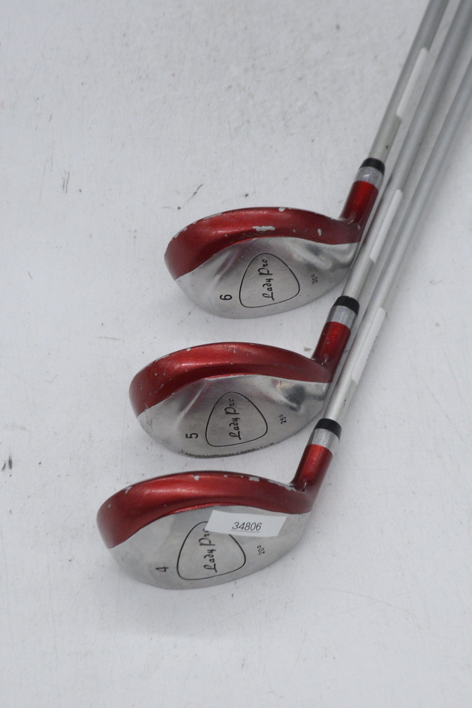Women's Lefty Delta Lady Pro 4H, 5H, 6H Hybrid Set W Flex Golf Clubs GolfRoots 