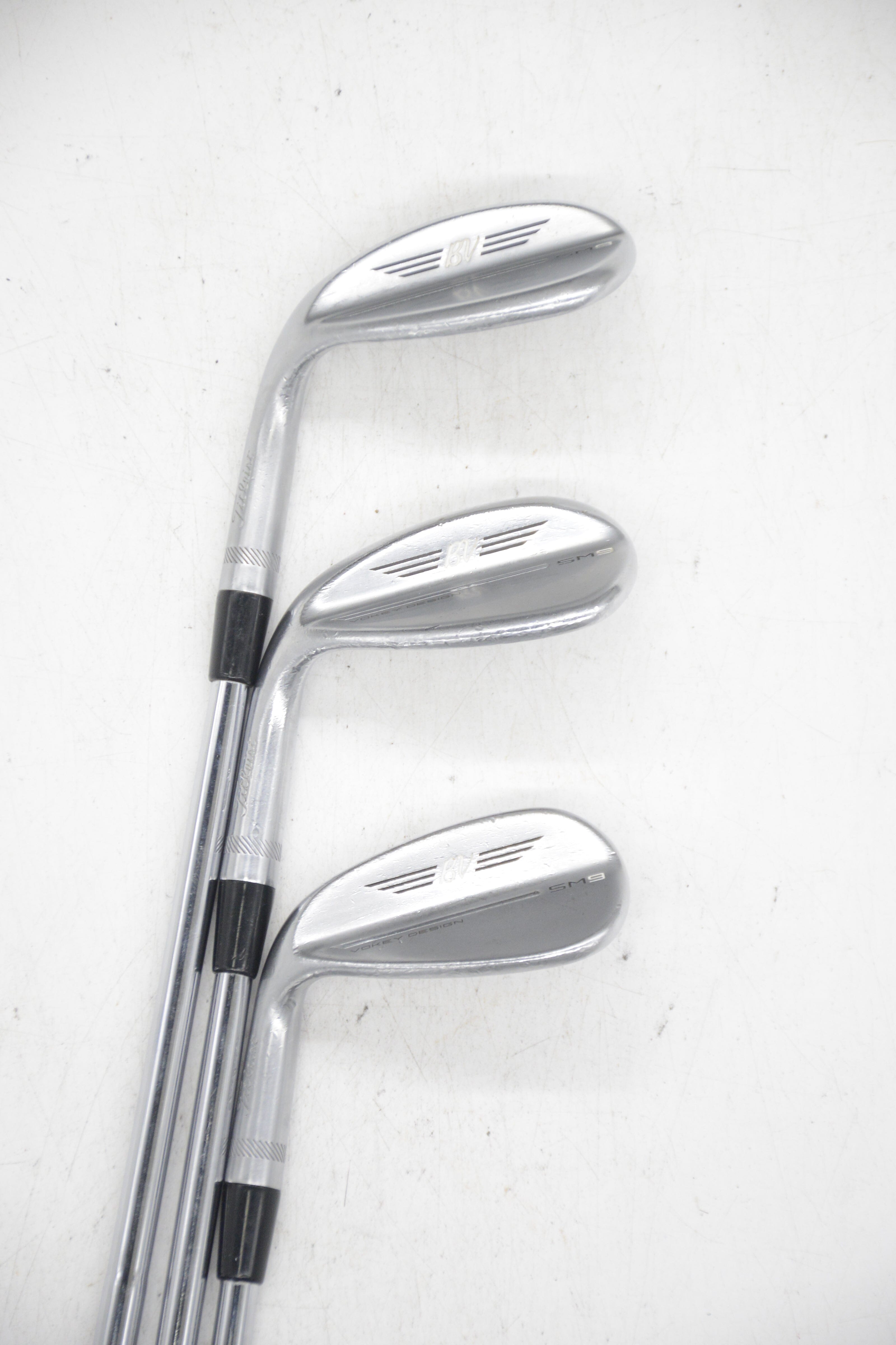 Lefty Titleist Vokey SM9 Tour Chrome 48, 54, 58 Degree Wedge Set Wedge Flex Golf Clubs GolfRoots 