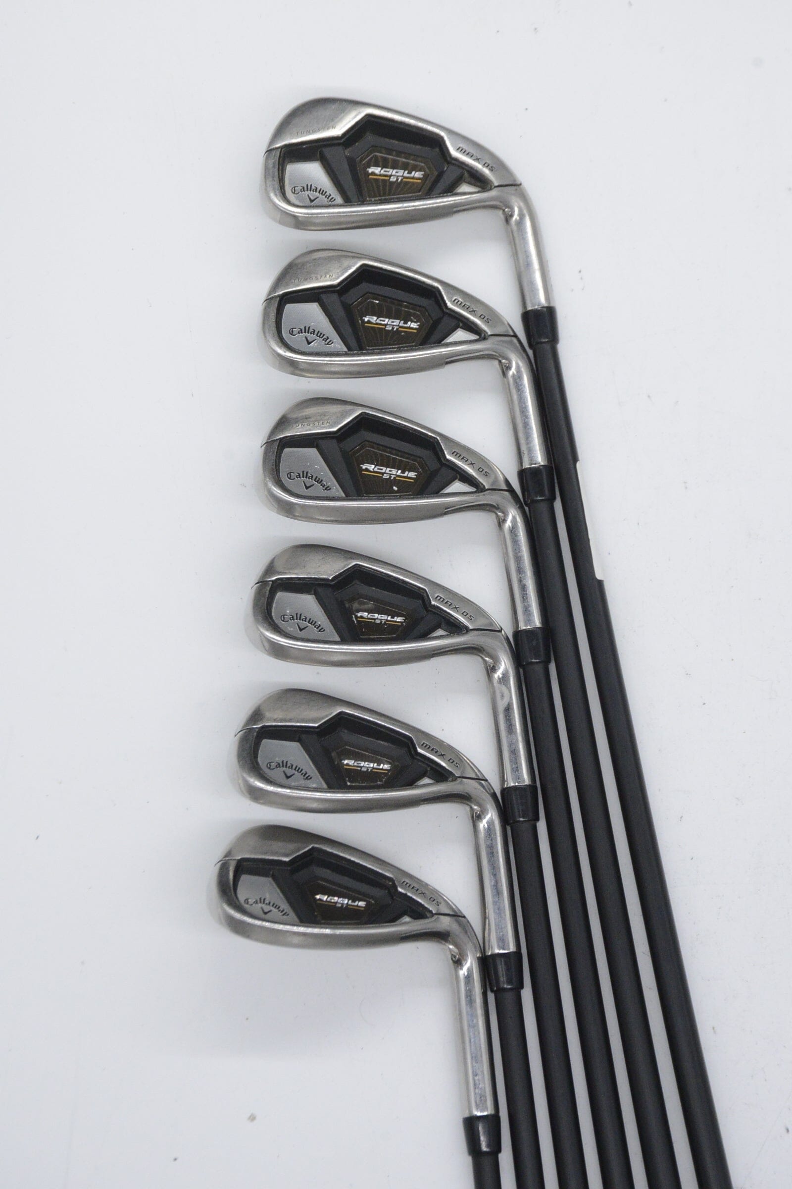 Callaway Rogue ST Max OS Lite 7-GW Iron Set R Flex -0.75" Golf Clubs GolfRoots 