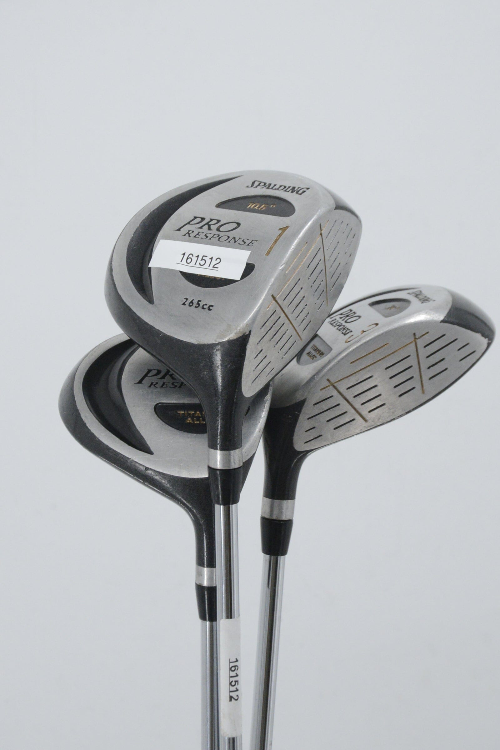 Spalding Pro Response D, 3W, 5W Wood Set R Flex Golf Clubs GolfRoots 