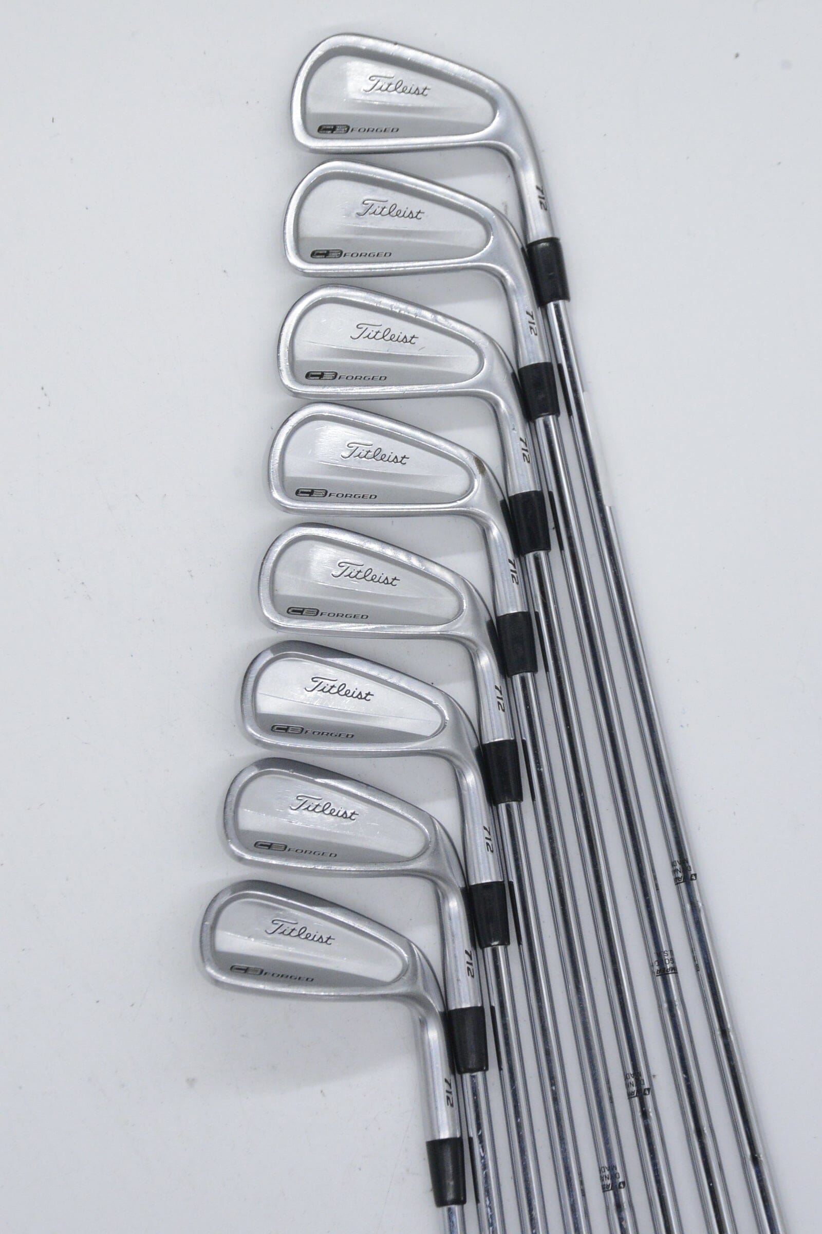 Titleist 712 CB Forged 3-PW Iron Set S Flex Std Length Golf Clubs GolfRoots 