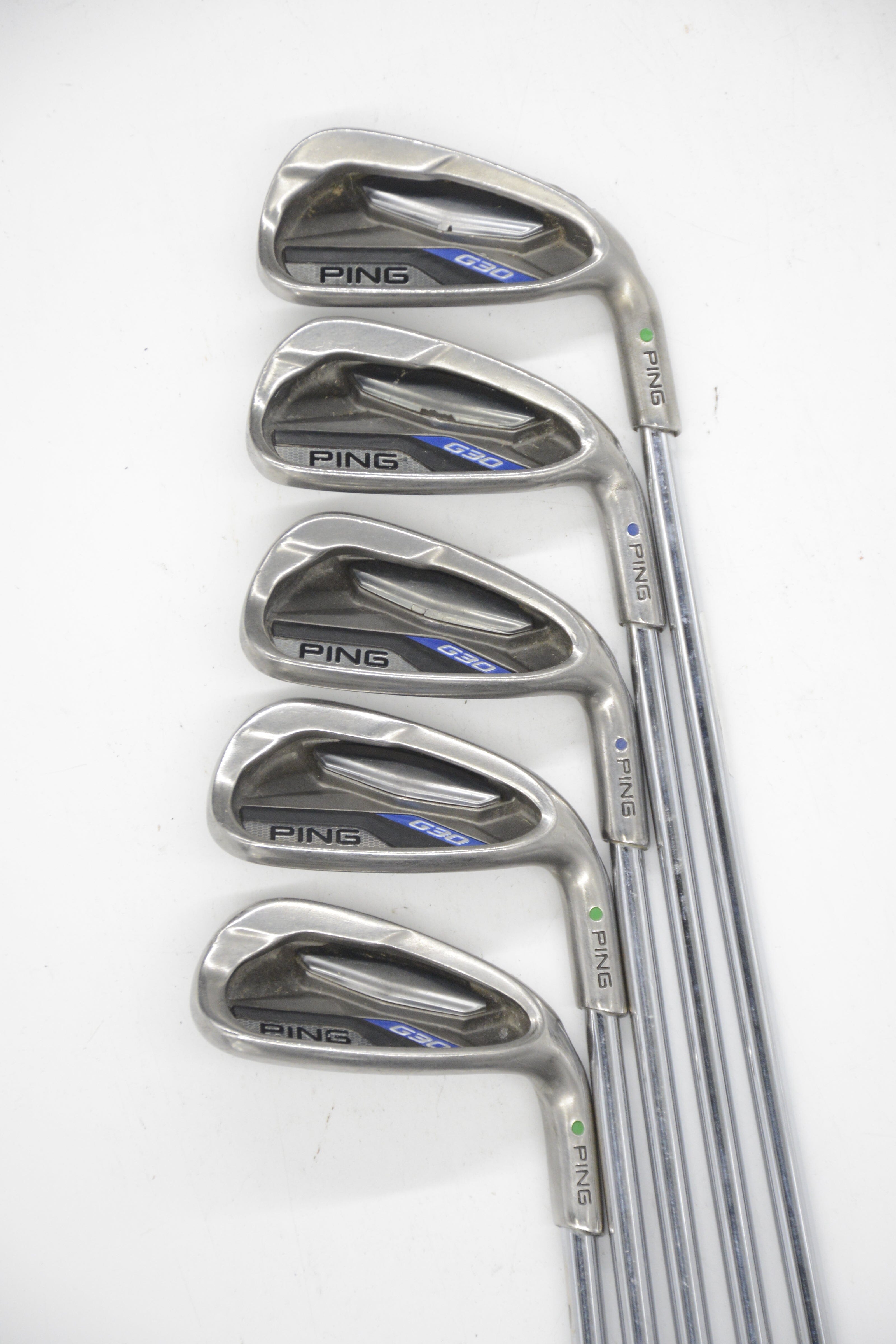 Ping G30 6-PW Iron Set R Flex +0.25" Golf Clubs GolfRoots 