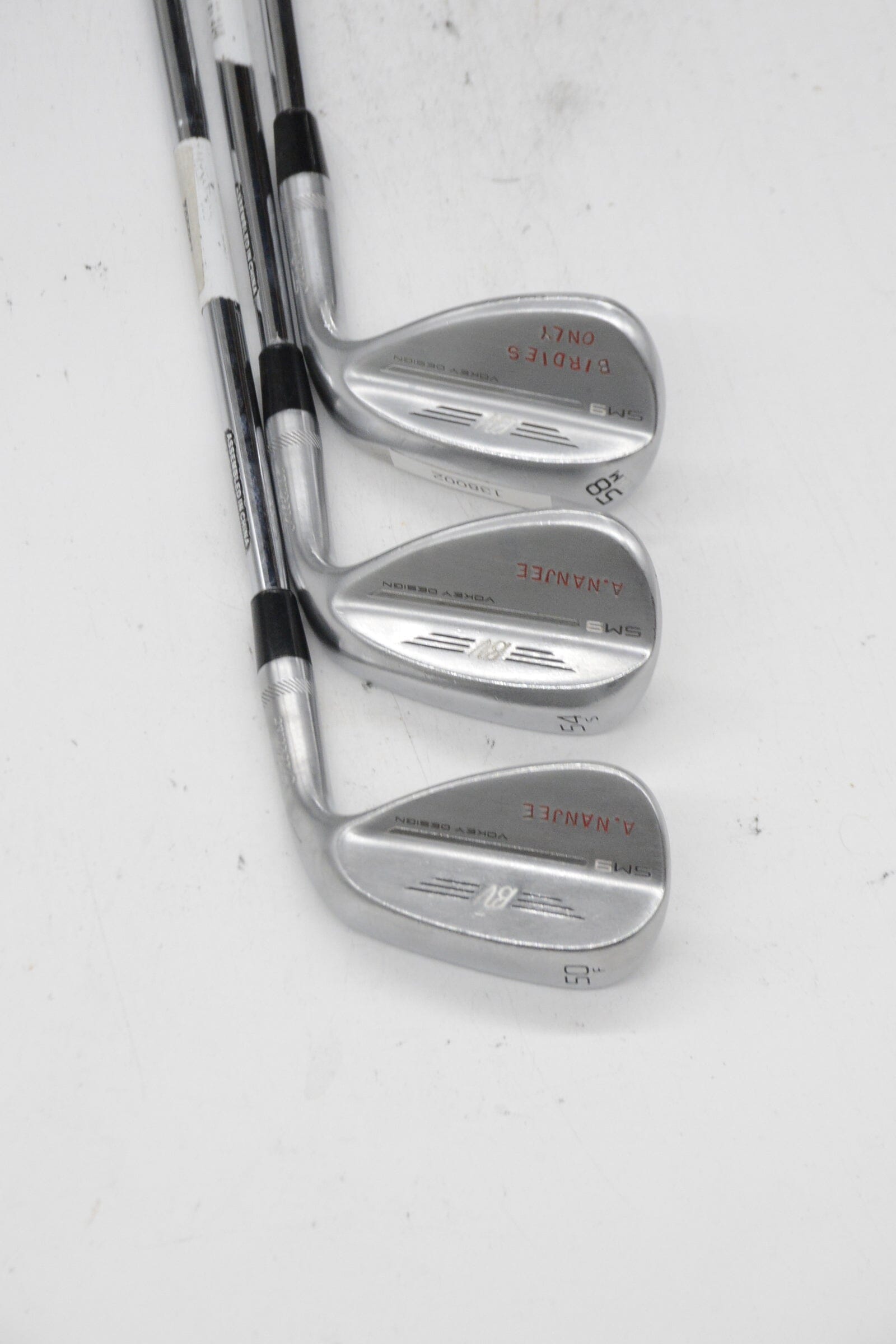 Titleist Vokey SM9 Tour Chrome 50, 54, 58 Degree Wedge Set Wedge Flex Golf Clubs GolfRoots 