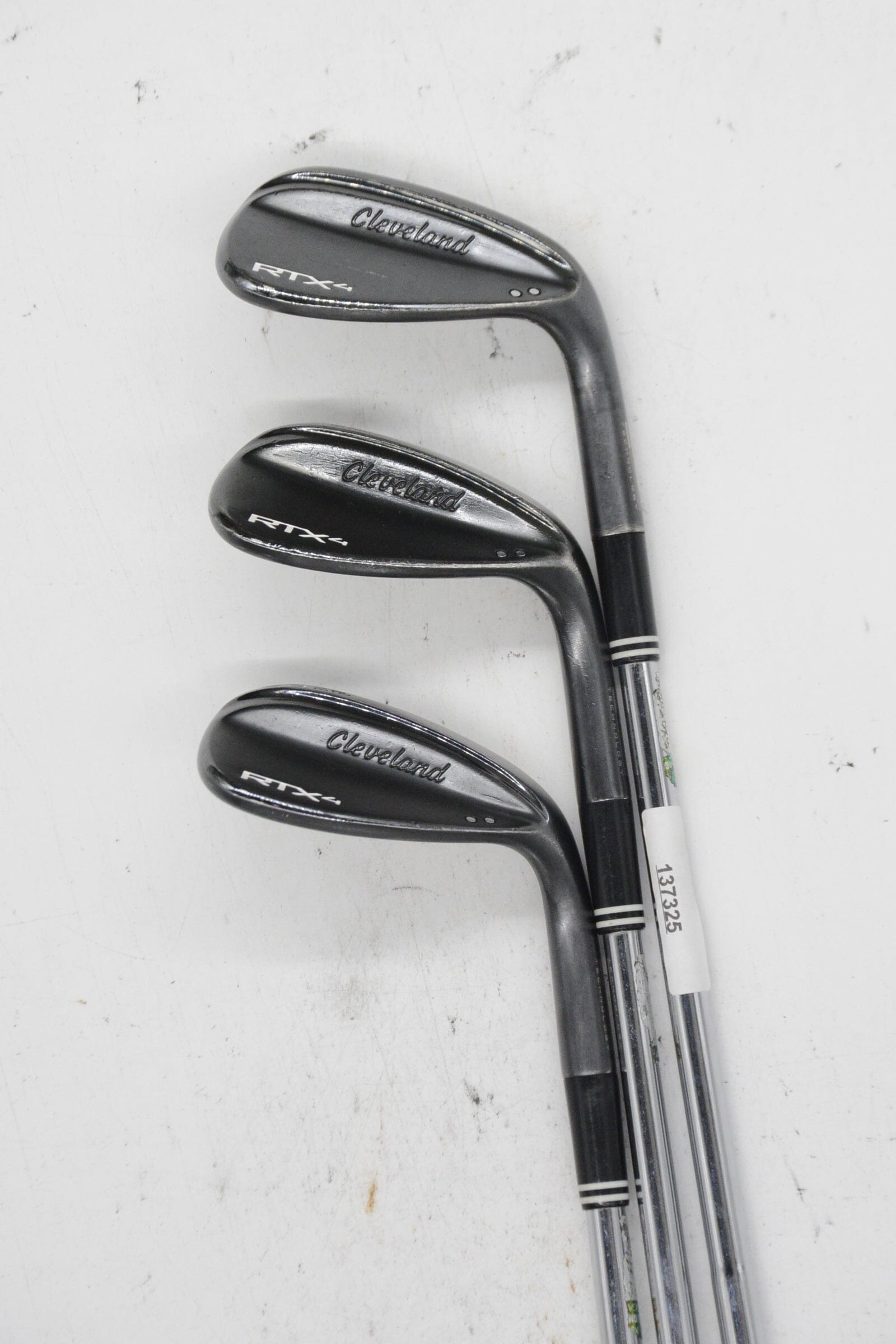 Cleveland RTX 4 Black Satin 52, 56, 60 Degree Wedge Set S Flex