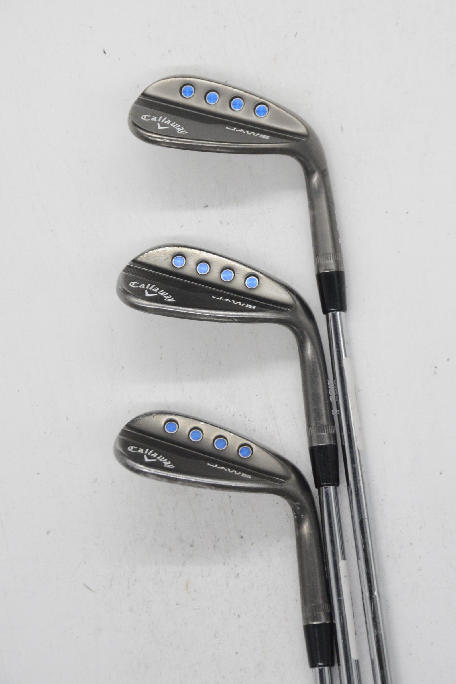 Callaway Jaws MD5 Black 52, 56, 60 Degree Wedge Set S Flex Golf Clubs GolfRoots 