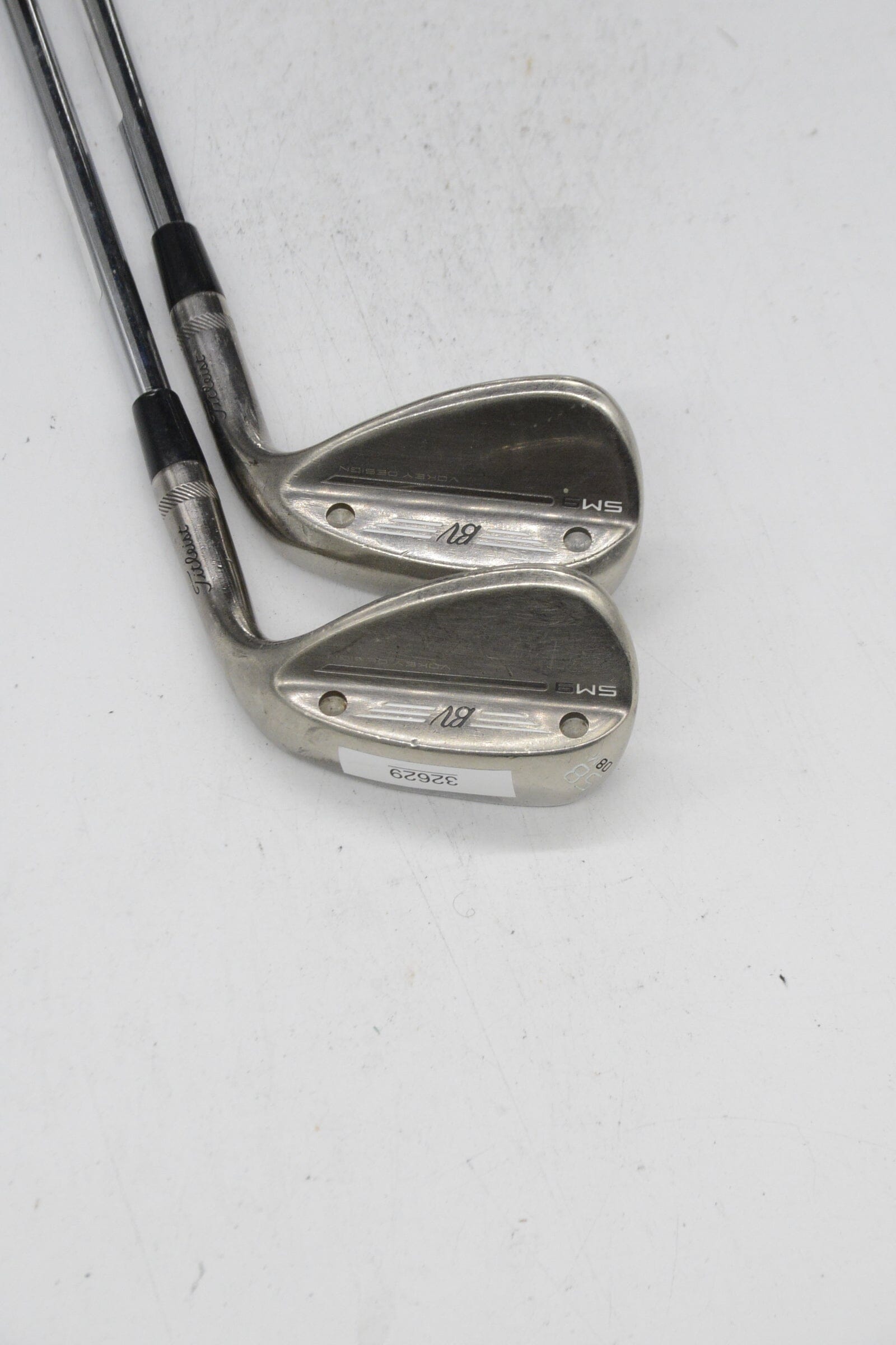 Titleist Vokey SM9 Brushed Steel 54 & 58 Degree Wedge Set R Flex Golf Clubs GolfRoots 
