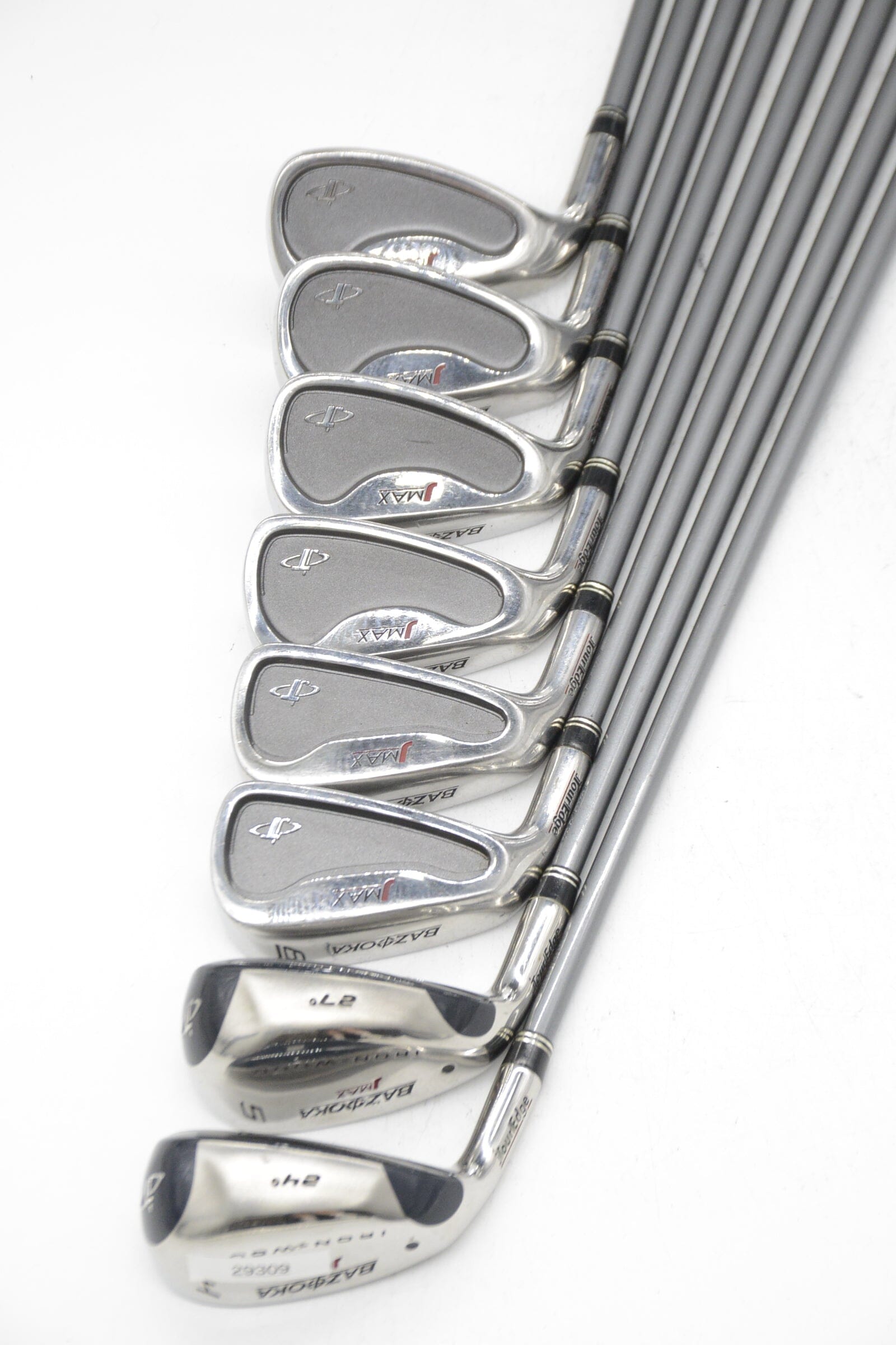 Lefty Tour Edge Bazooka JMAX 4-PW, SW Iron Set SR Flex -0.25" Golf Clubs GolfRoots 