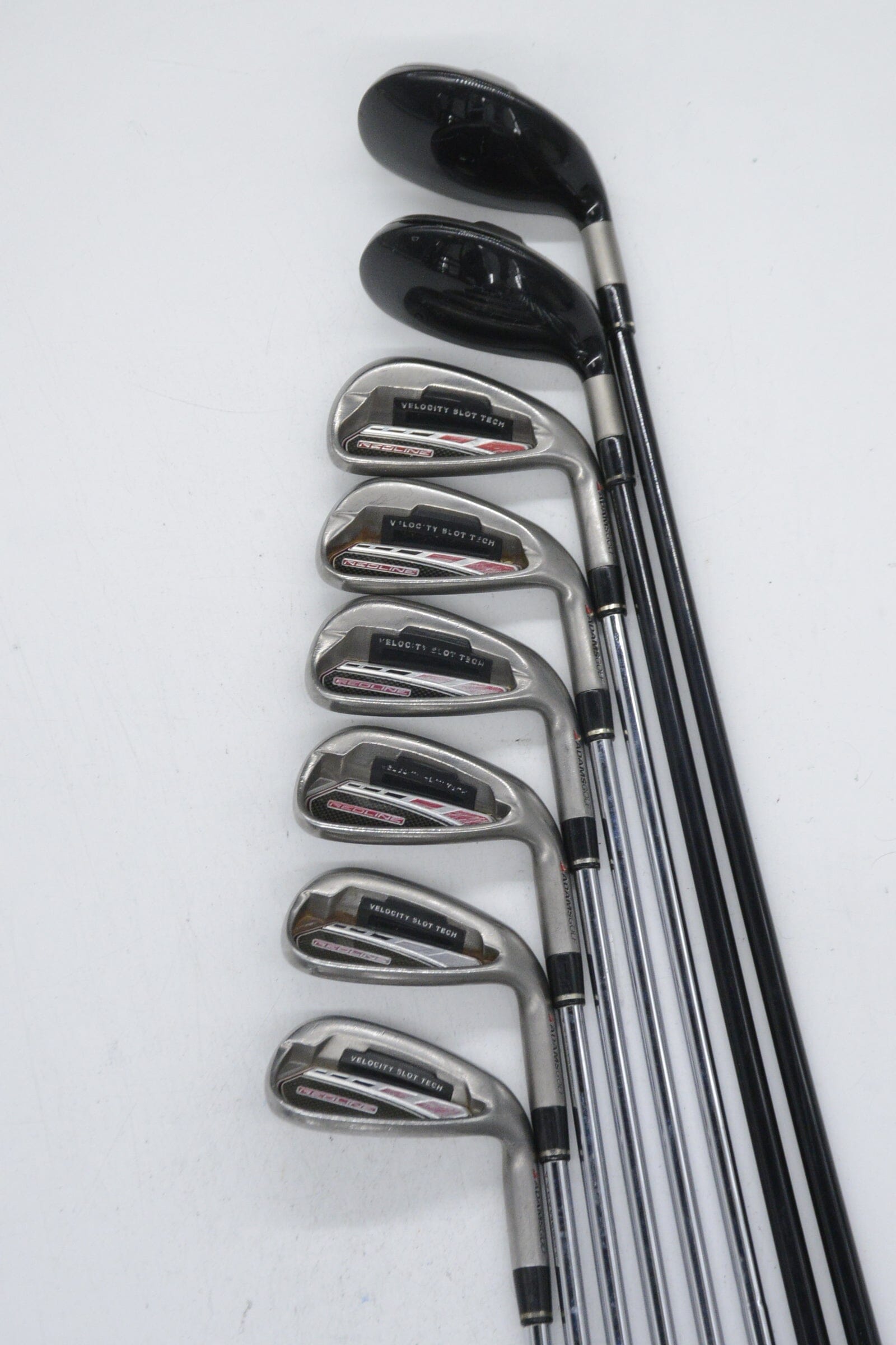 Adams Redline Hybrid 3H-4H, 5-PW Iron Set R Flex +0.25" Golf Clubs GolfRoots 
