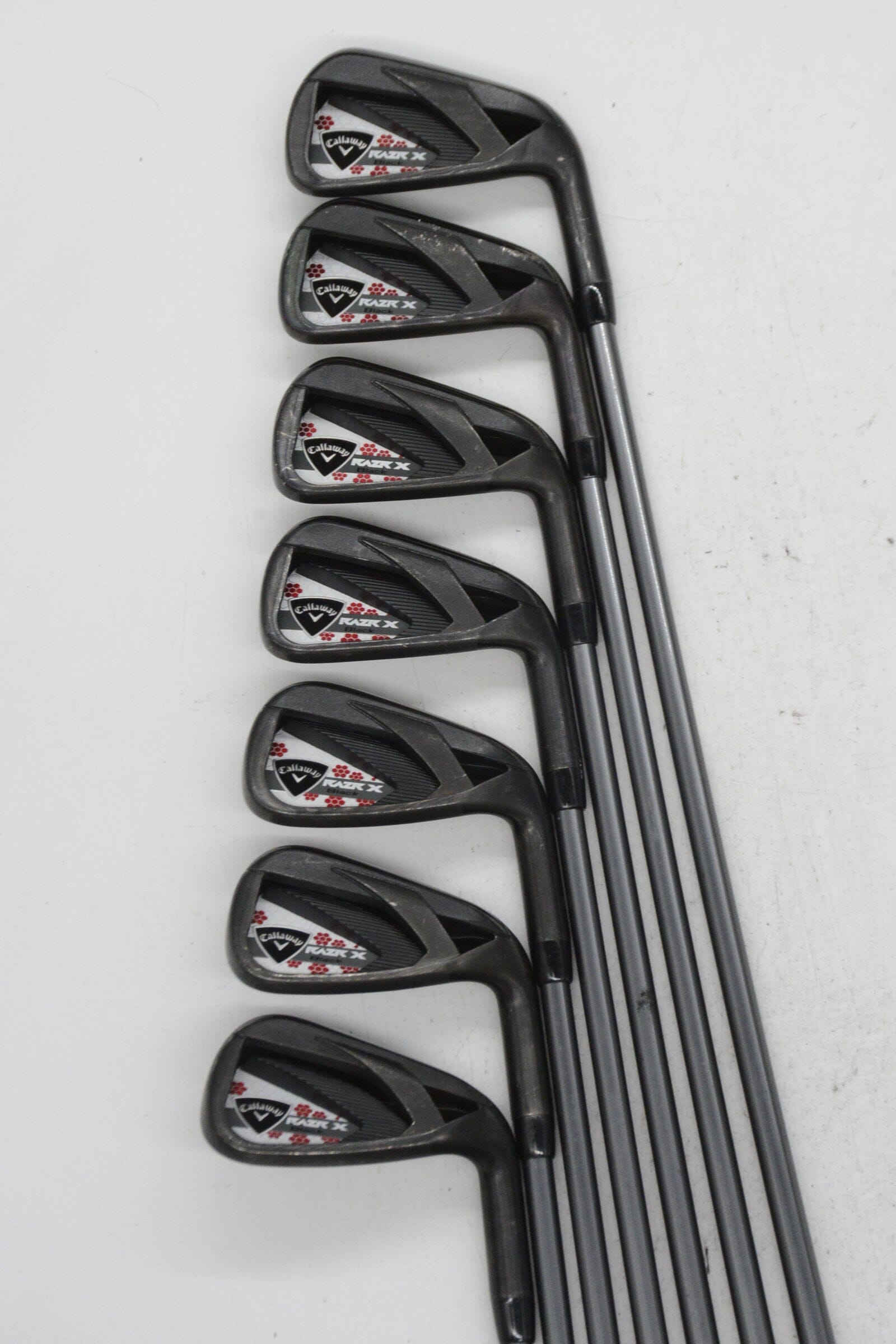 Women's Callaway RAZR X Black 4-PW Iron Set W Flex +0.25" Golf Clubs GolfRoots 