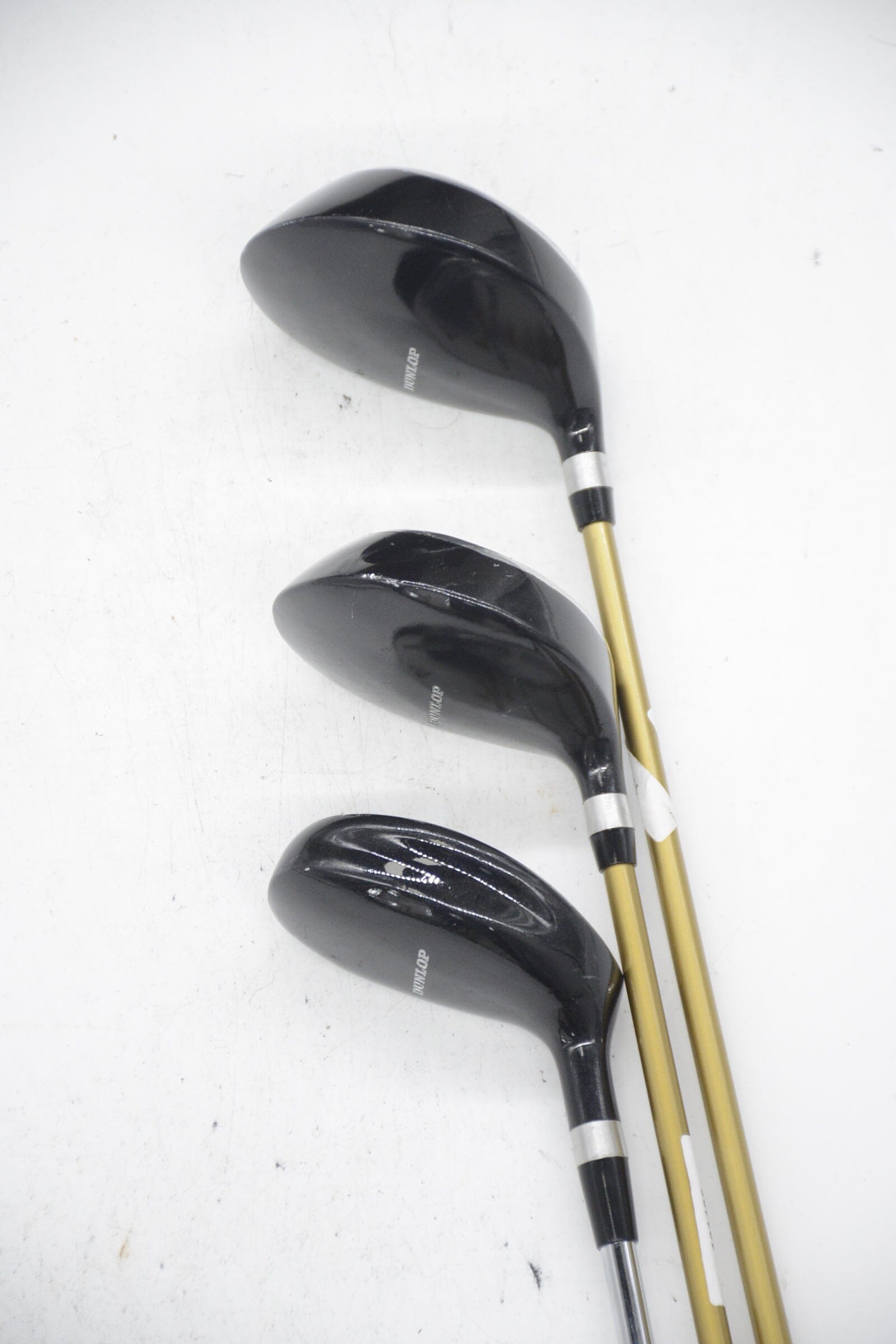 Women's MaxFli Dunlop Reaction 3W, 5W, 3H Wood Set W Flex Golf Clubs GolfRoots 