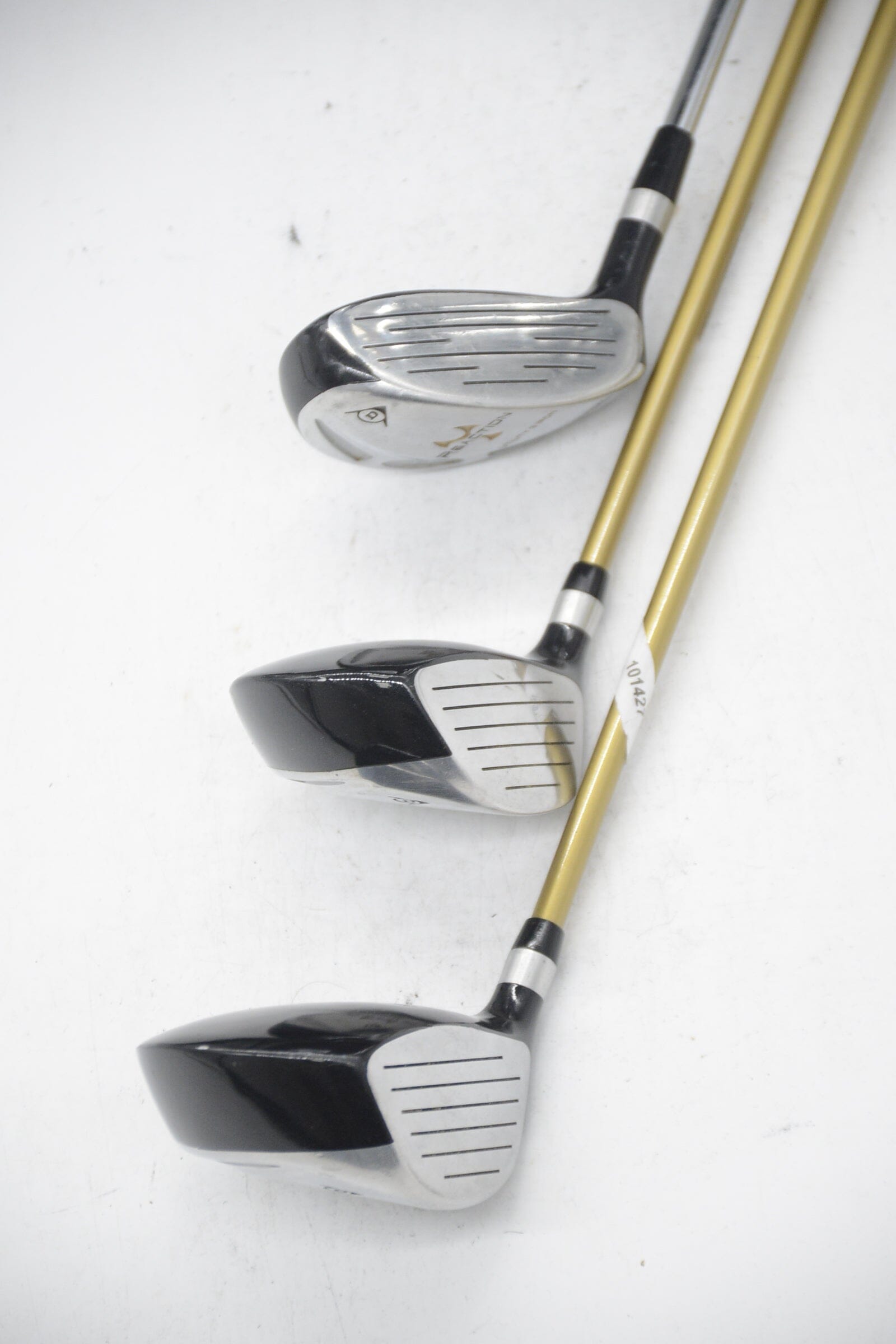 Women's MaxFli Dunlop Reaction 3W, 5W, 3H Wood Set W Flex Golf Clubs GolfRoots 