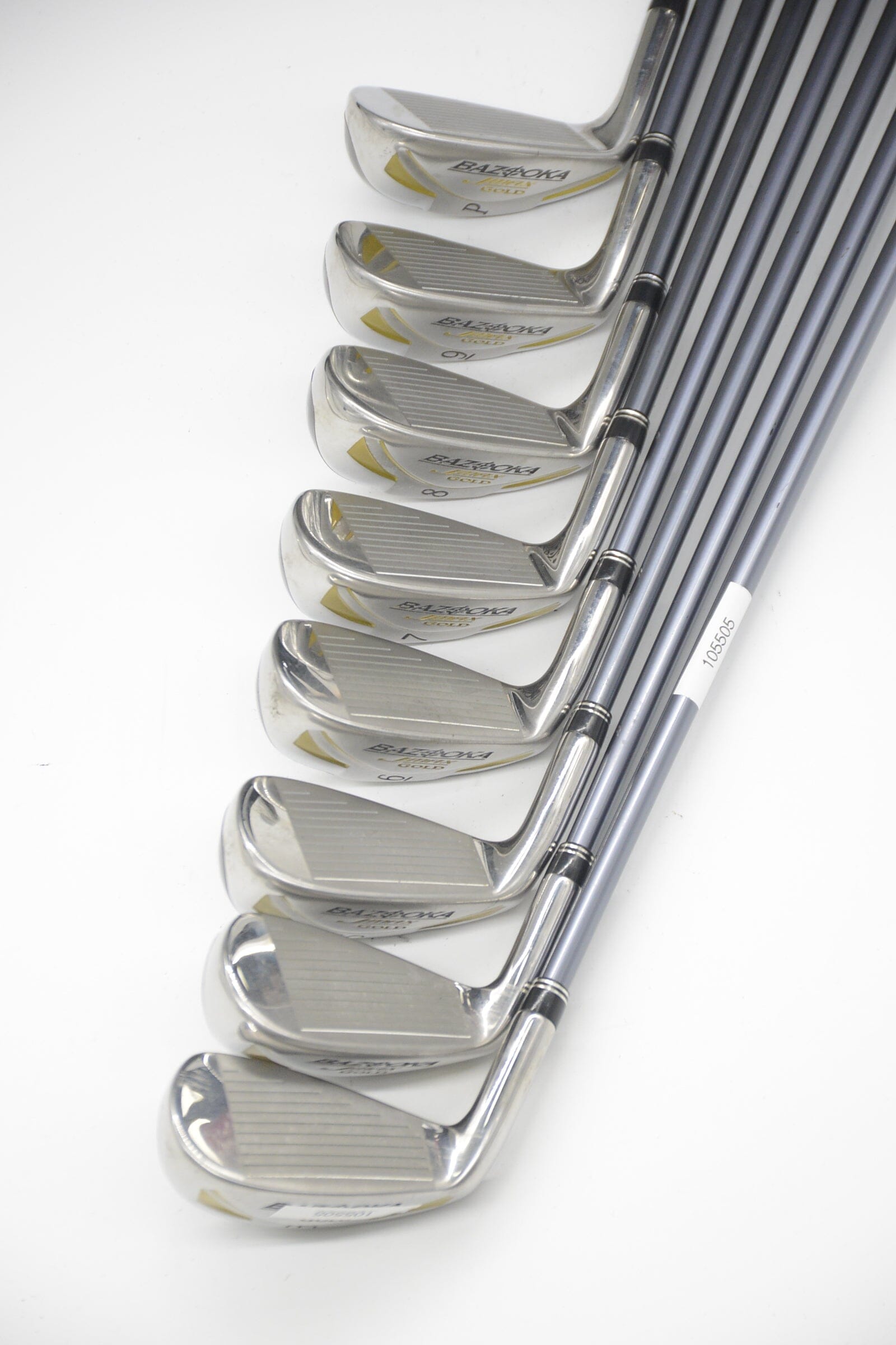 Tour Edge Bazooka JMAX Gold 3-PW Iron Set R Flex -0.25" Golf Clubs GolfRoots 