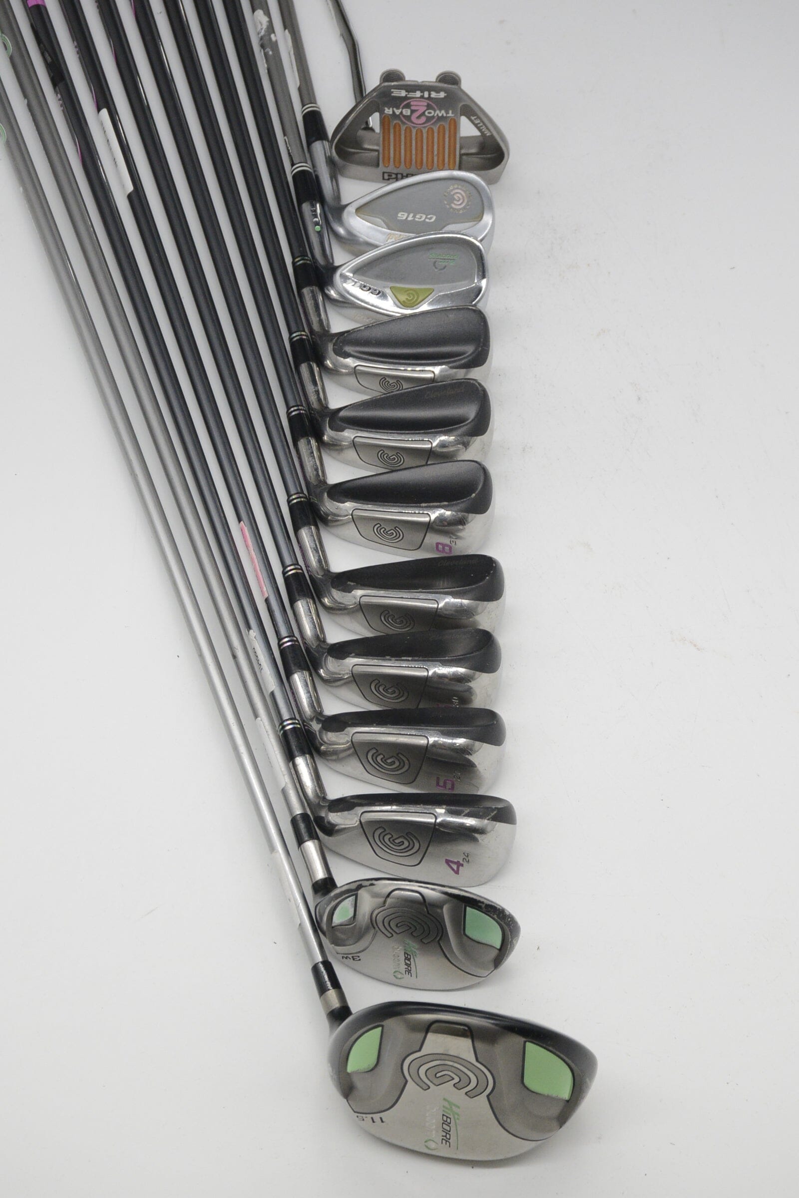 Women's Cleveland Hibore Mixed Full Set W Flex -0.25" Golf Clubs GolfRoots 