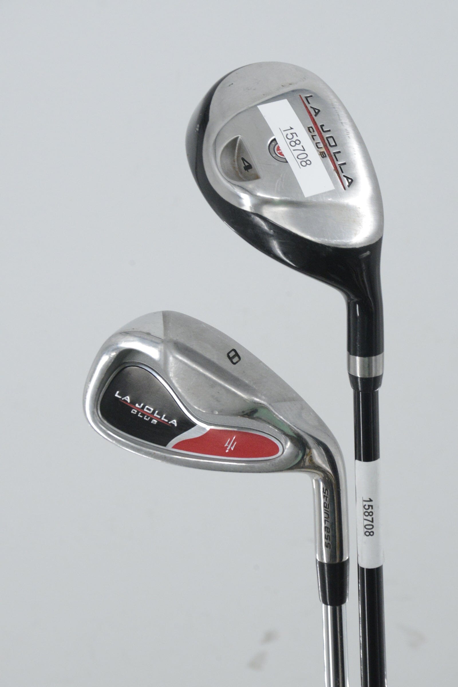 La Jolla Stainless 4H, 5-PW Iron Set R Flex -1" Golf Clubs GolfRoots 