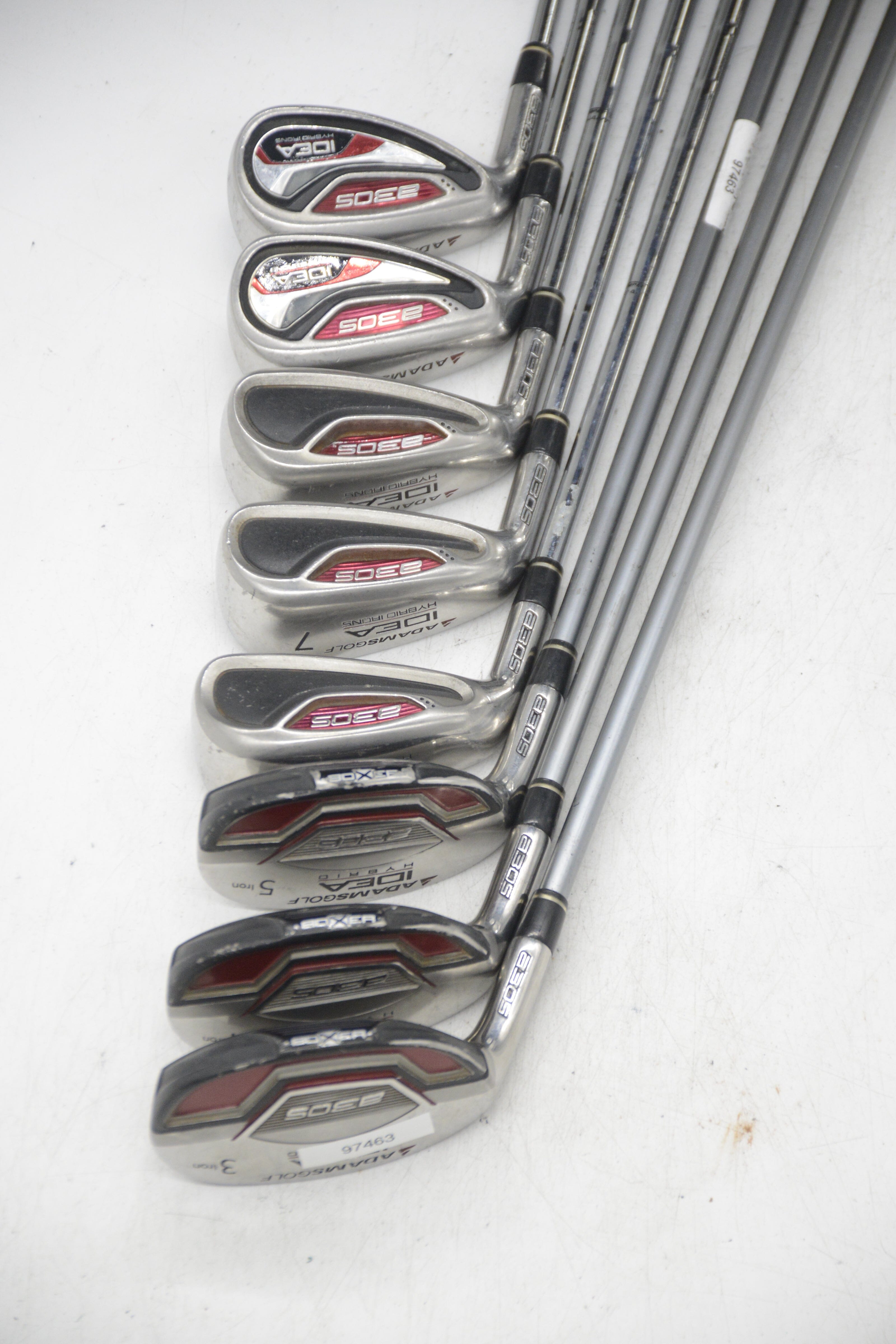 Lefty Adams Idea A3Os 3H-5H, 6-PW Iron Set S Flex +0.5" Golf Clubs GolfRoots 