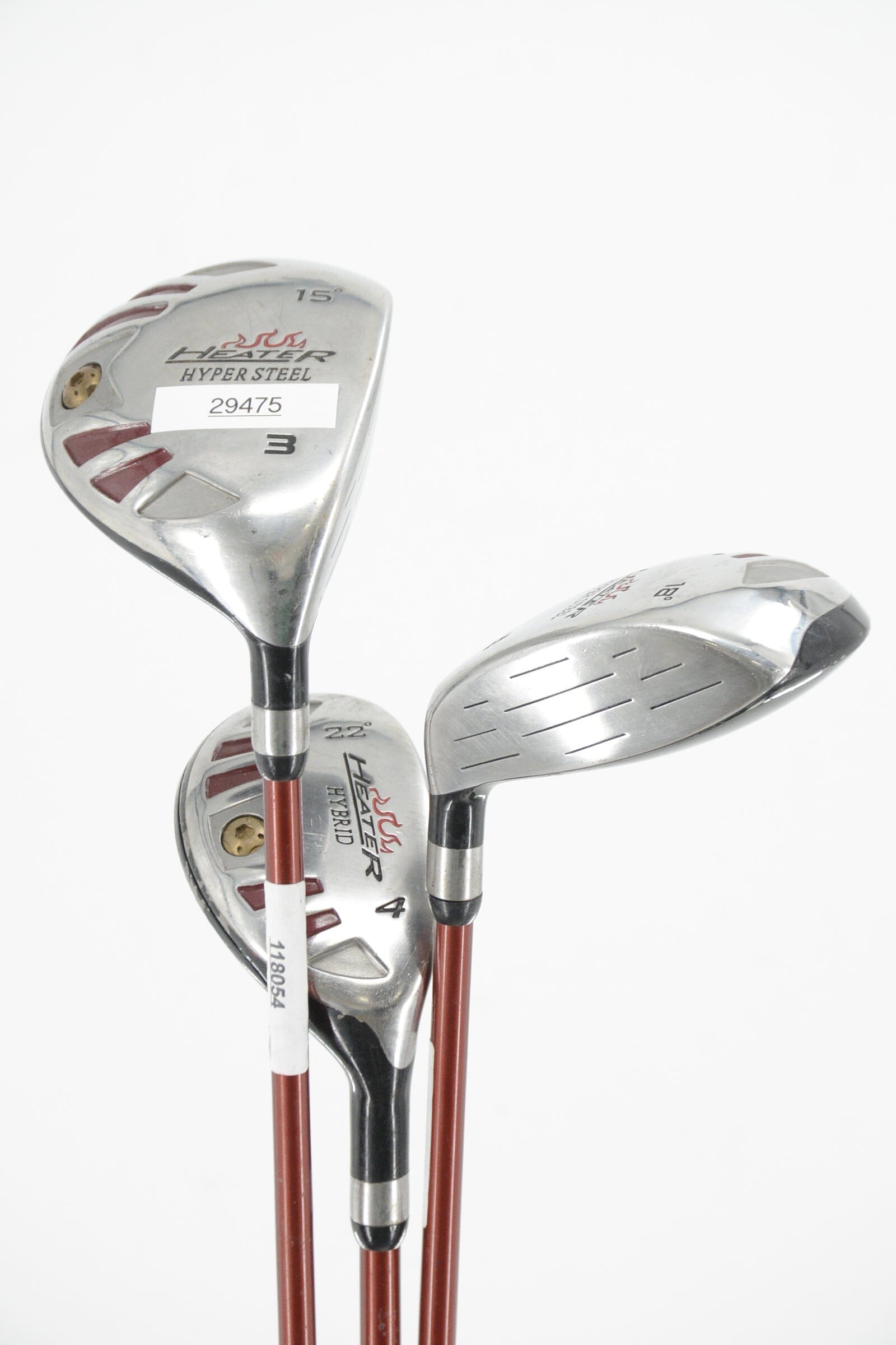 Heater Hyper Steel 3W, 5W, 4H Wood Set S Flex Golf Clubs GolfRoots 