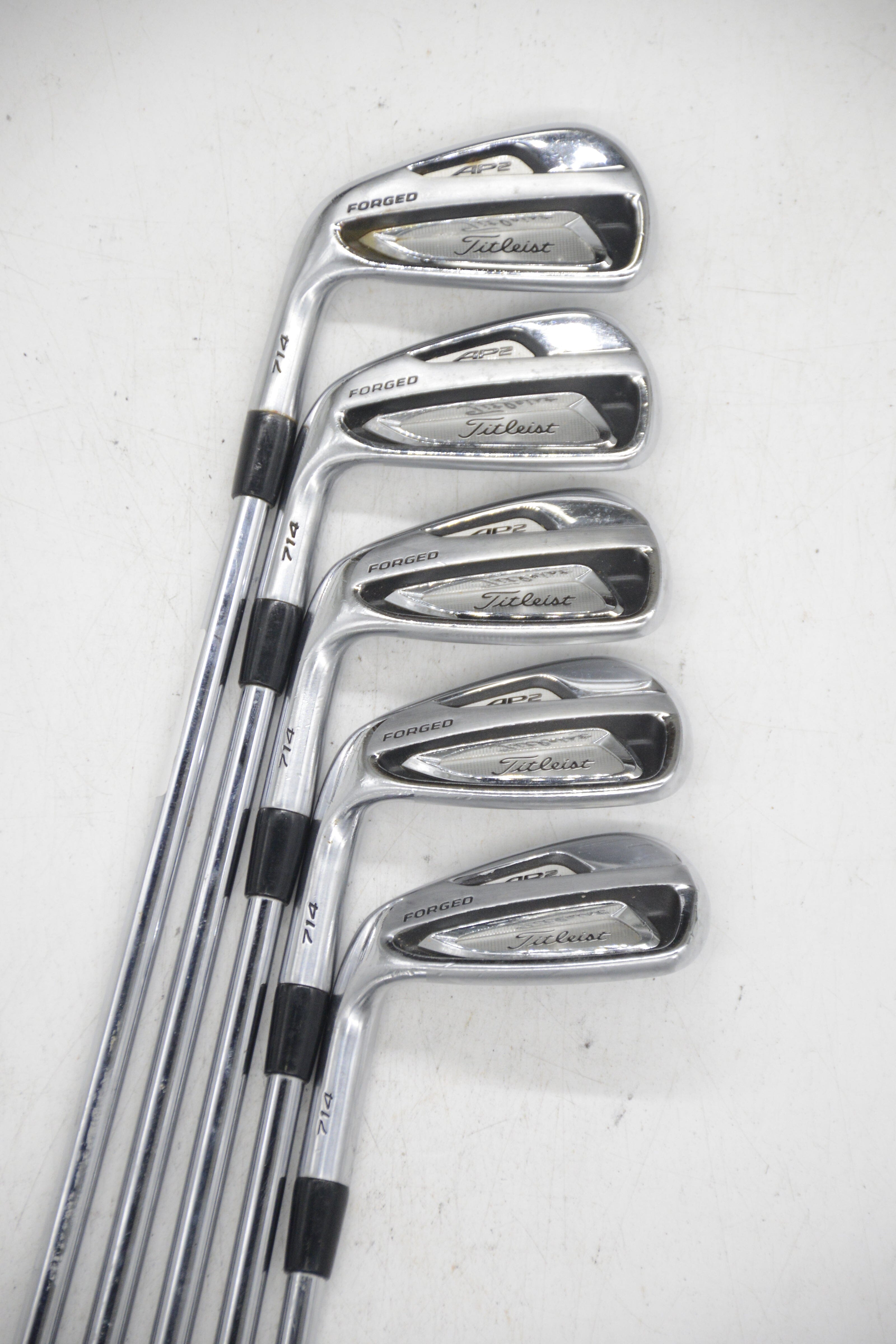 Lefty Titleist 714 AP2 Forged 5-6, 8-PW Iron Set R Flex +0.5" Golf Clubs GolfRoots 