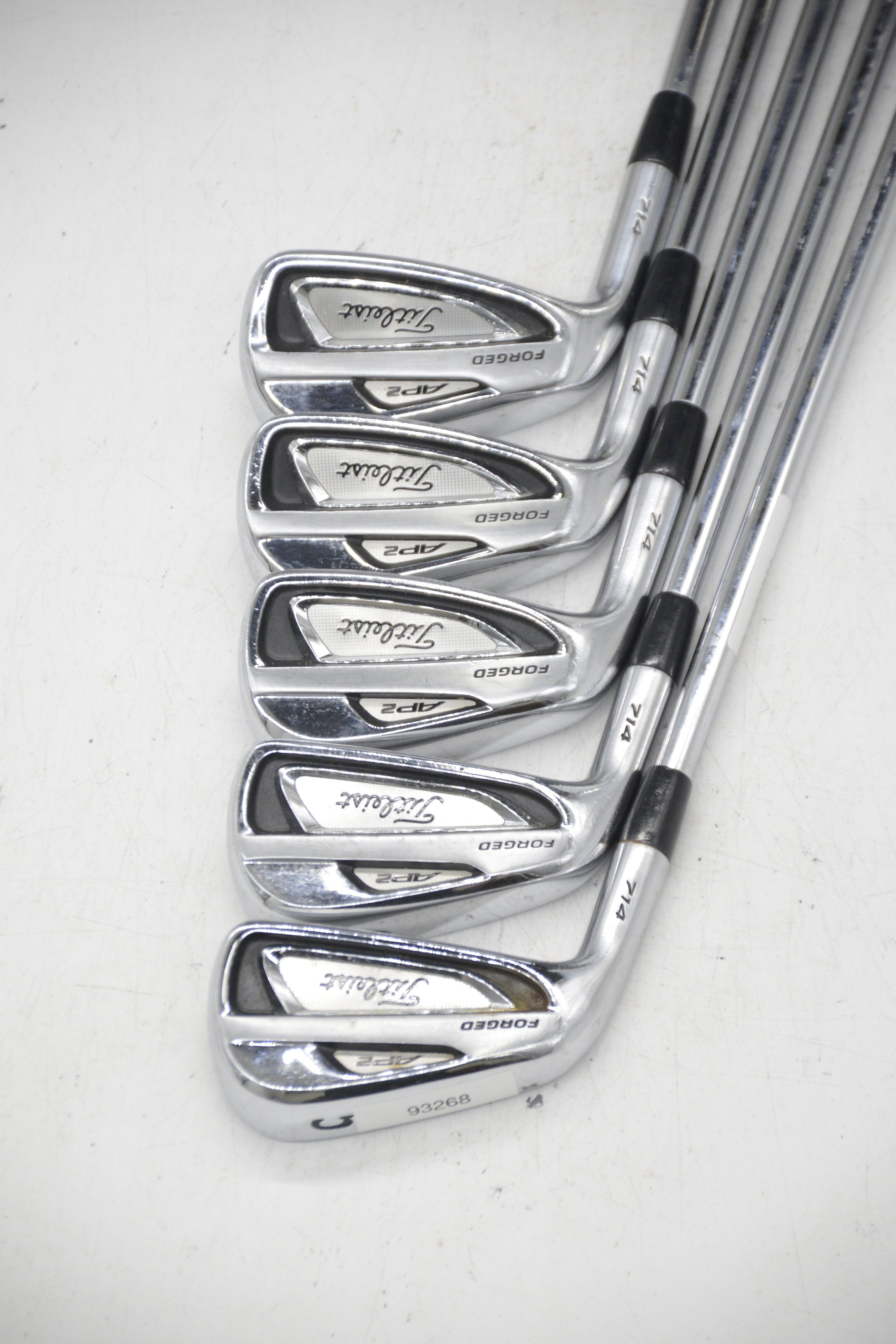 Lefty Titleist 714 AP2 Forged 5-6, 8-PW Iron Set R Flex +0.5" Golf Clubs GolfRoots 