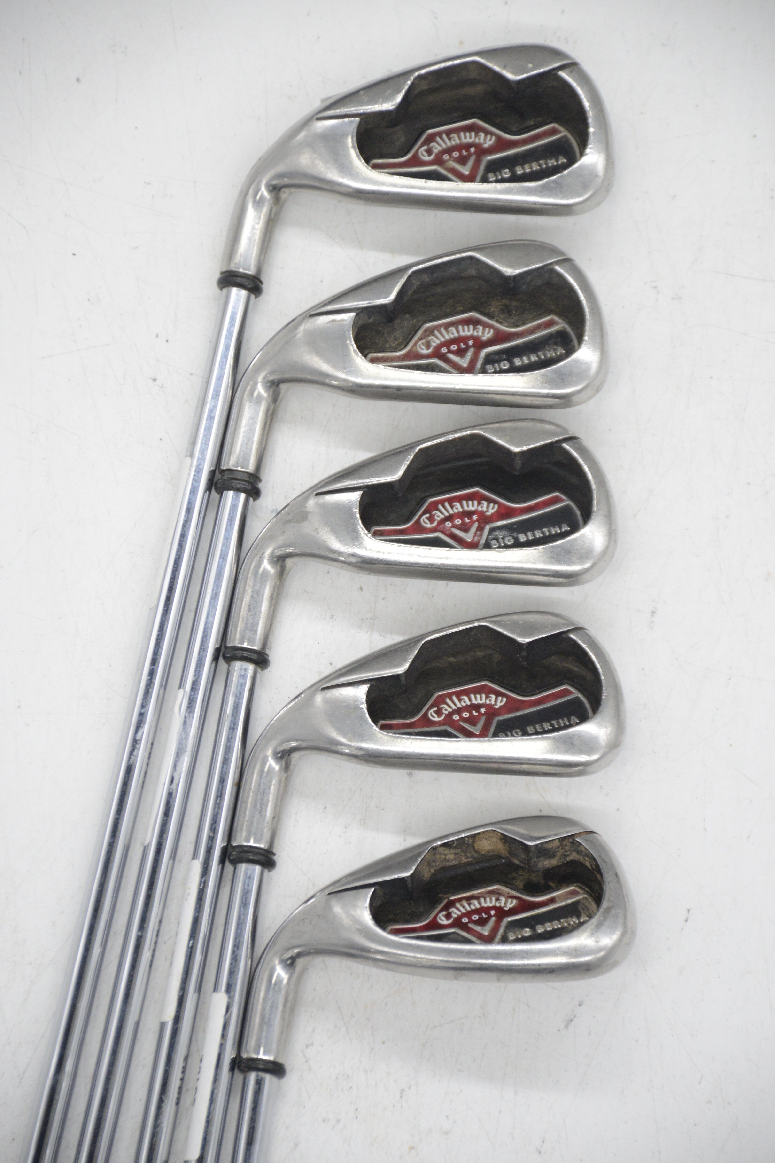 Lefty Callaway Big Bertha 2006 4-7, 9 Iron Set R Flex -0.25" Golf Clubs GolfRoots 