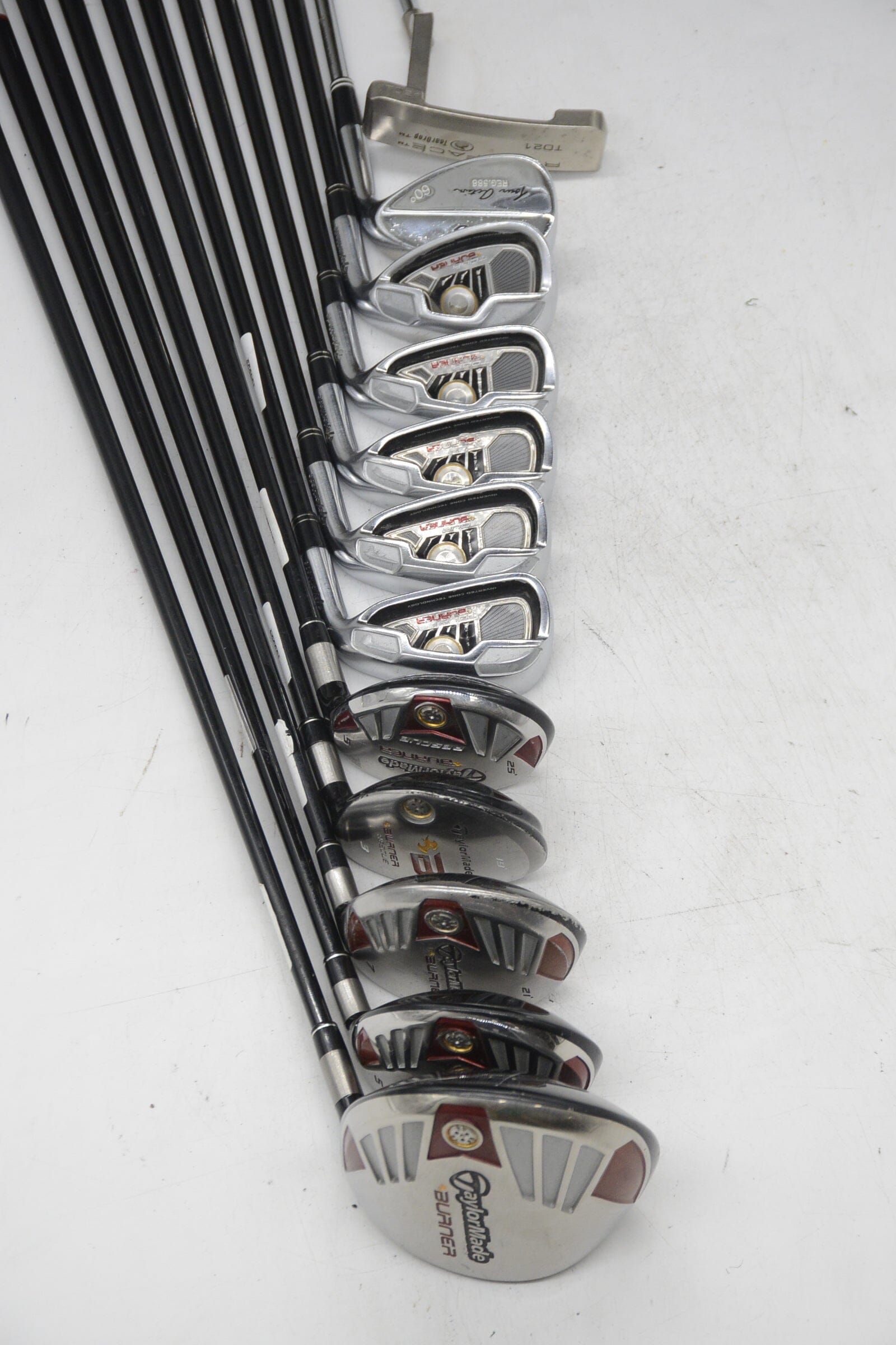 TaylorMade Tour Burner Mixed Full Set R Flex -0.25" Golf Clubs GolfRoots 