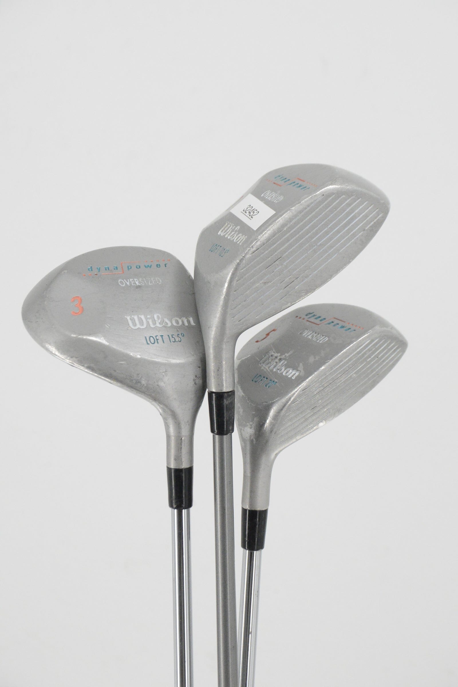 Women's Wilson DynaPwr D, 3W, 5W Wood Set W Flex Golf Clubs GolfRoots 