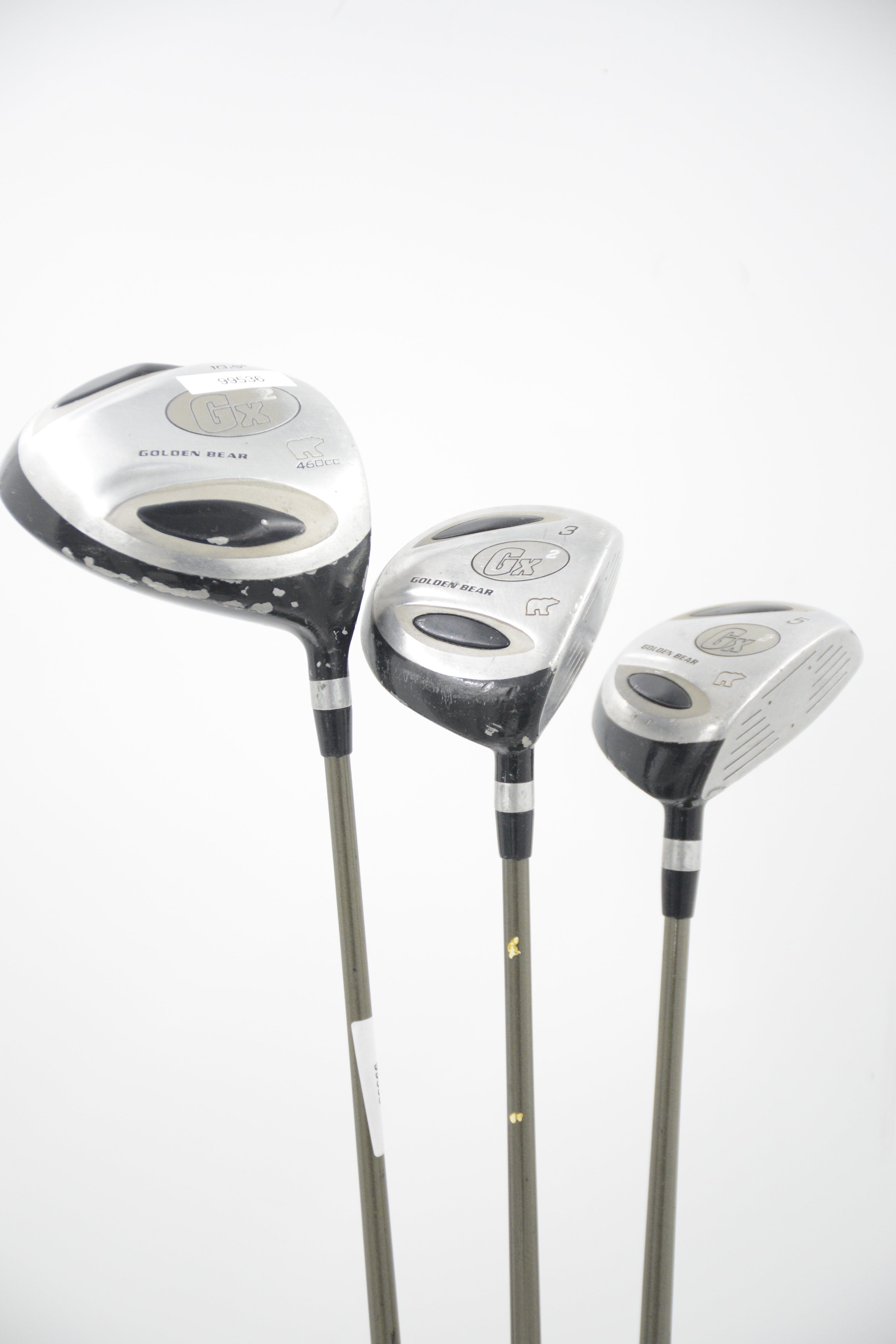 Golden Bear GX 2 D, 3W, 5W Wood Set R Flex Golf Clubs GolfRoots 