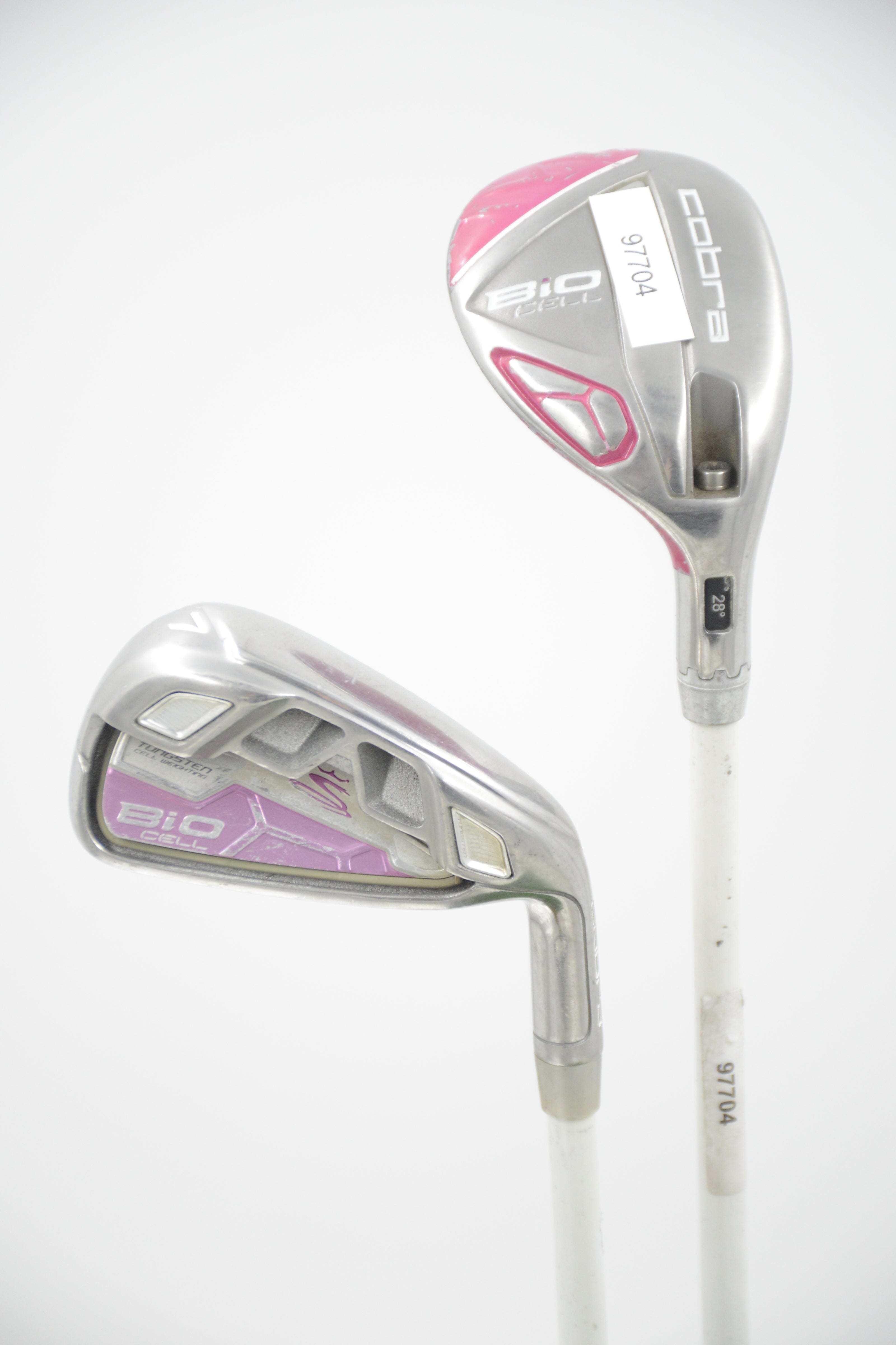 Women's Cobra Bio Cell 5/6H, 7, 9-SW Iron Set W Flex -0.5" Golf Clubs GolfRoots 