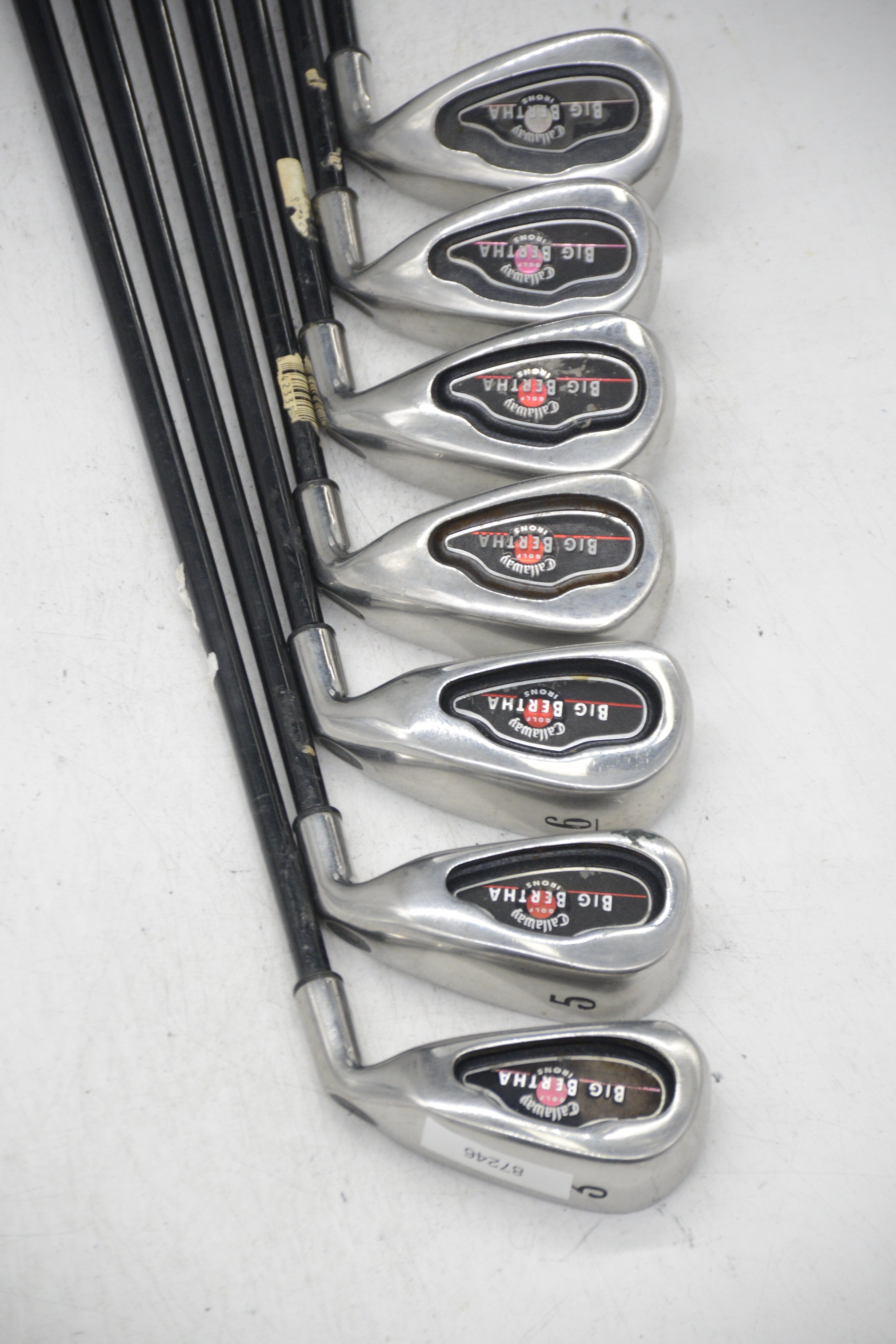 Callaway Big Bertha 2004 3, 5-6, 8-PW, SW Iron Set S Flex -0.75" Golf Clubs GolfRoots 