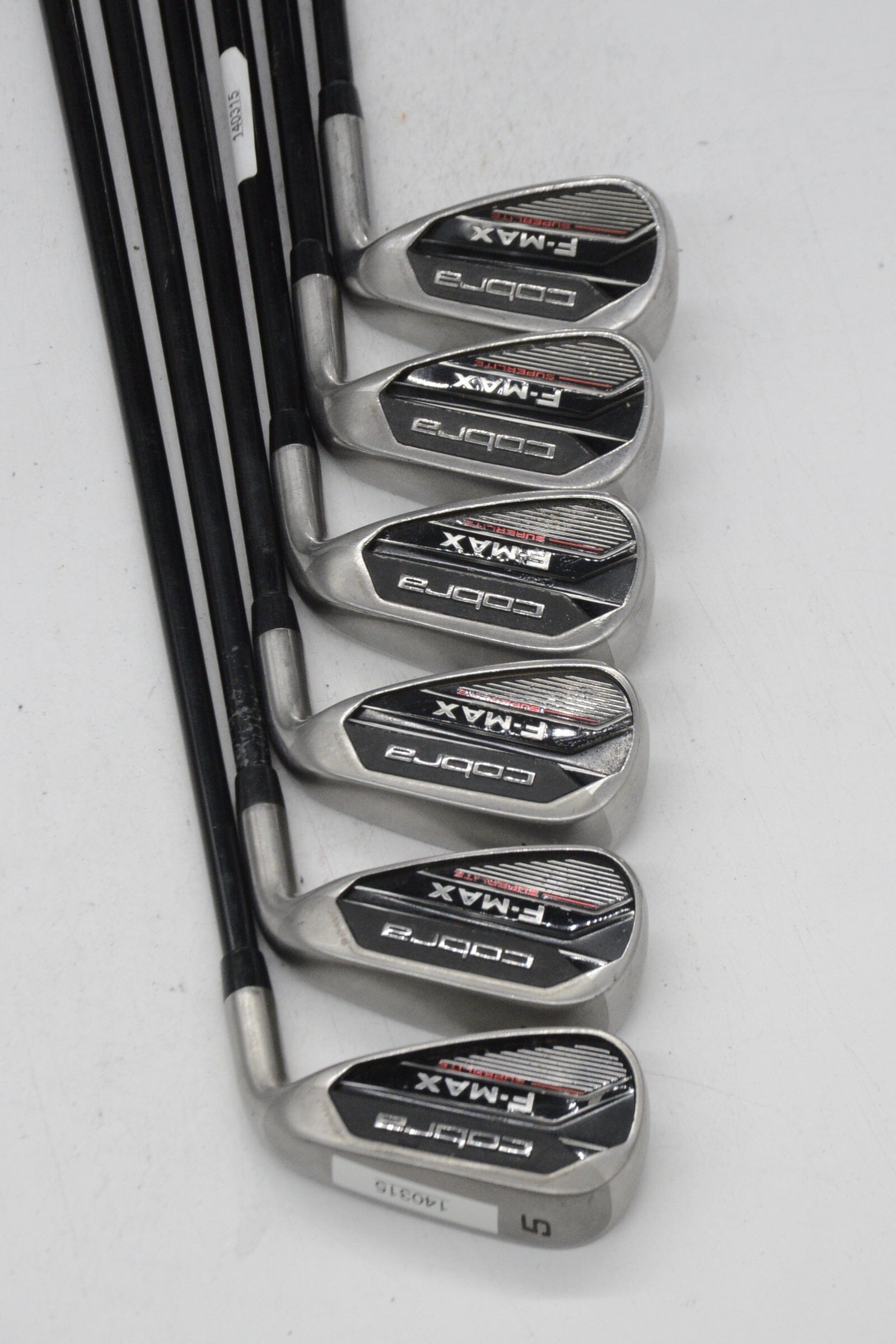 Cobra F-Max Superlite 5-PW Iron Set SR Flex -0.25" Golf Clubs GolfRoots 