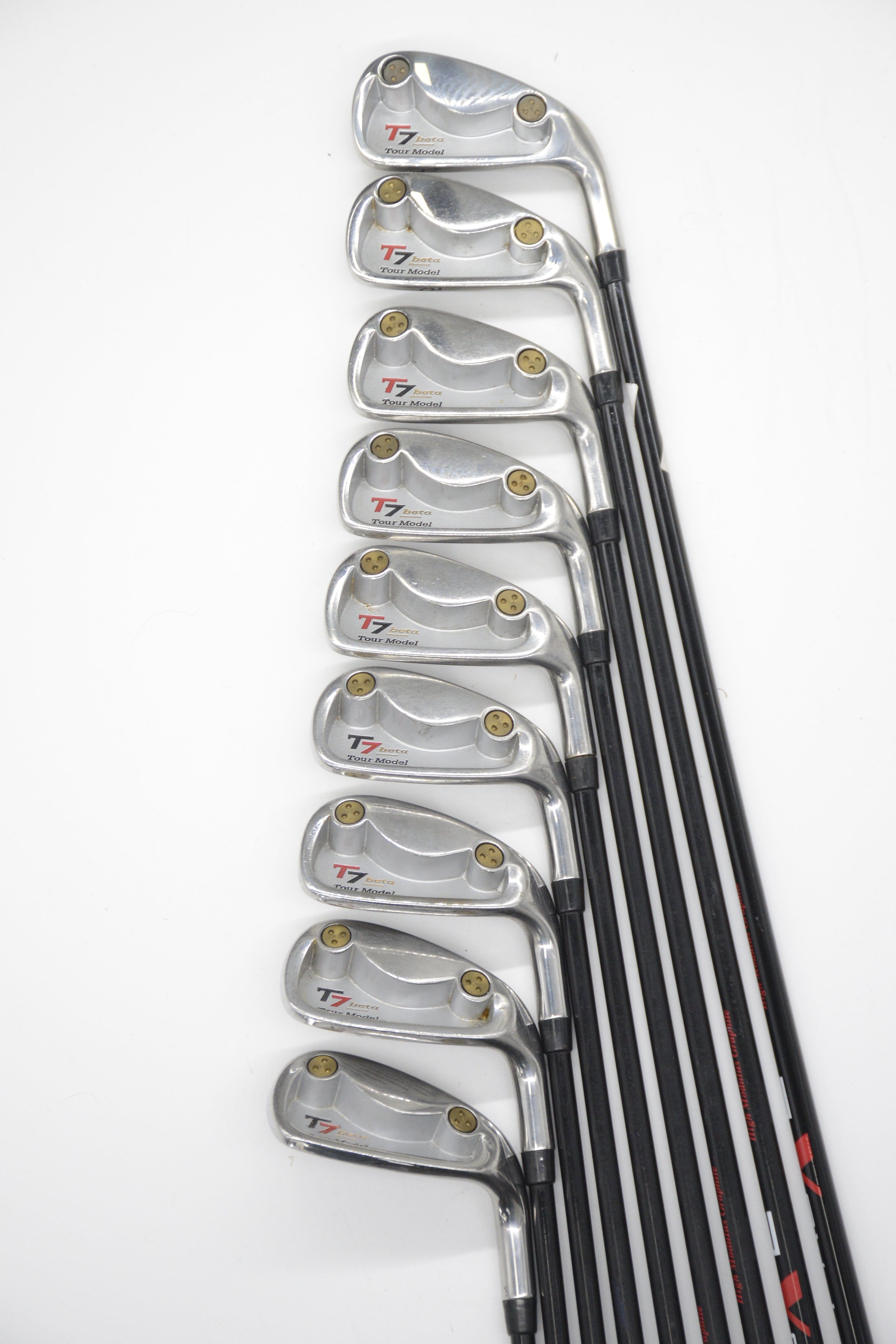 T7 Beta Tour Model 3-PW, SW Iron Set S Flex -0.75" Golf Clubs GolfRoots 