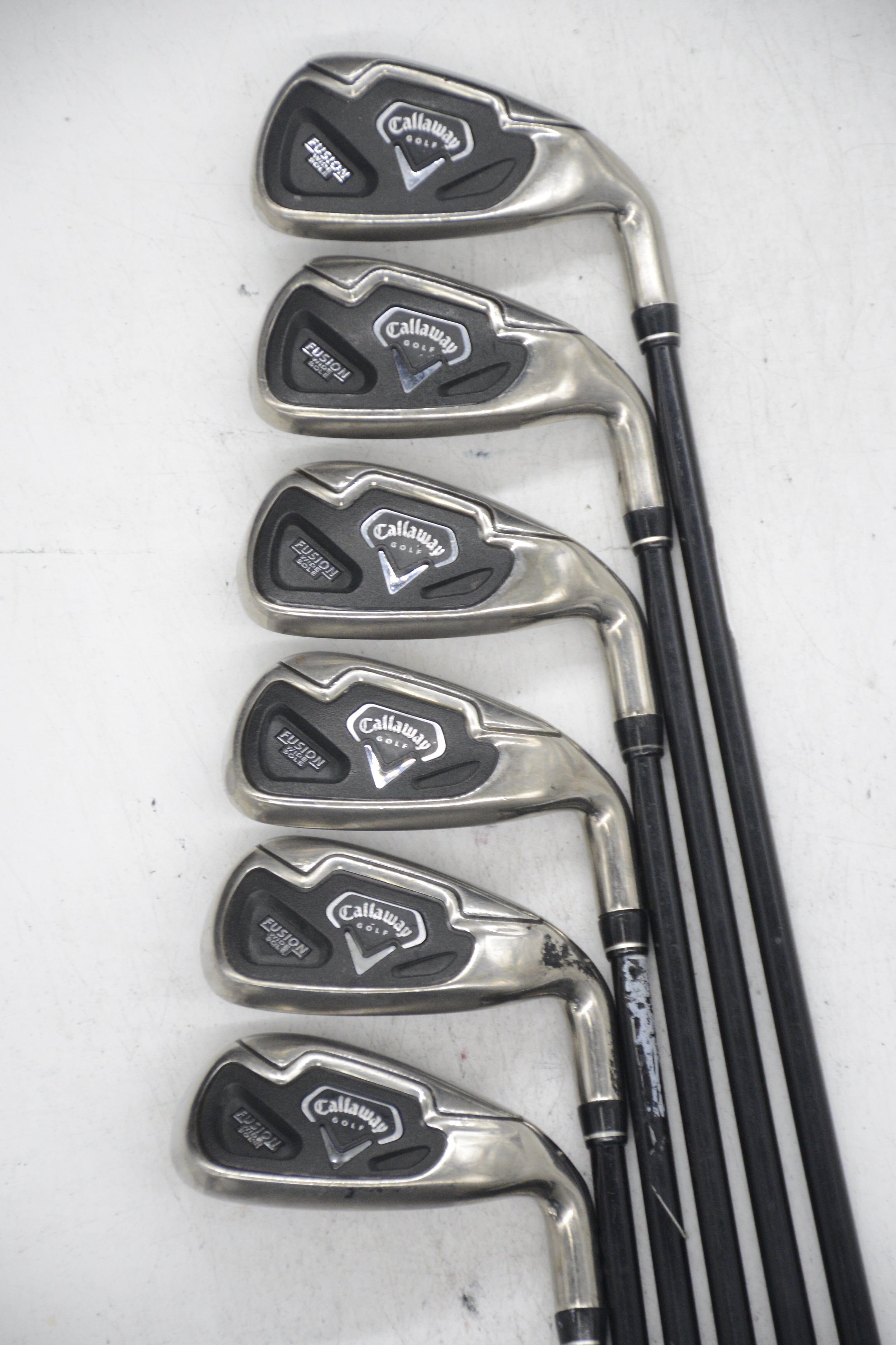 Callaway Fusion Wide Sole 5-PW Iron Set R Flex -0.5" Golf Clubs GolfRoots 