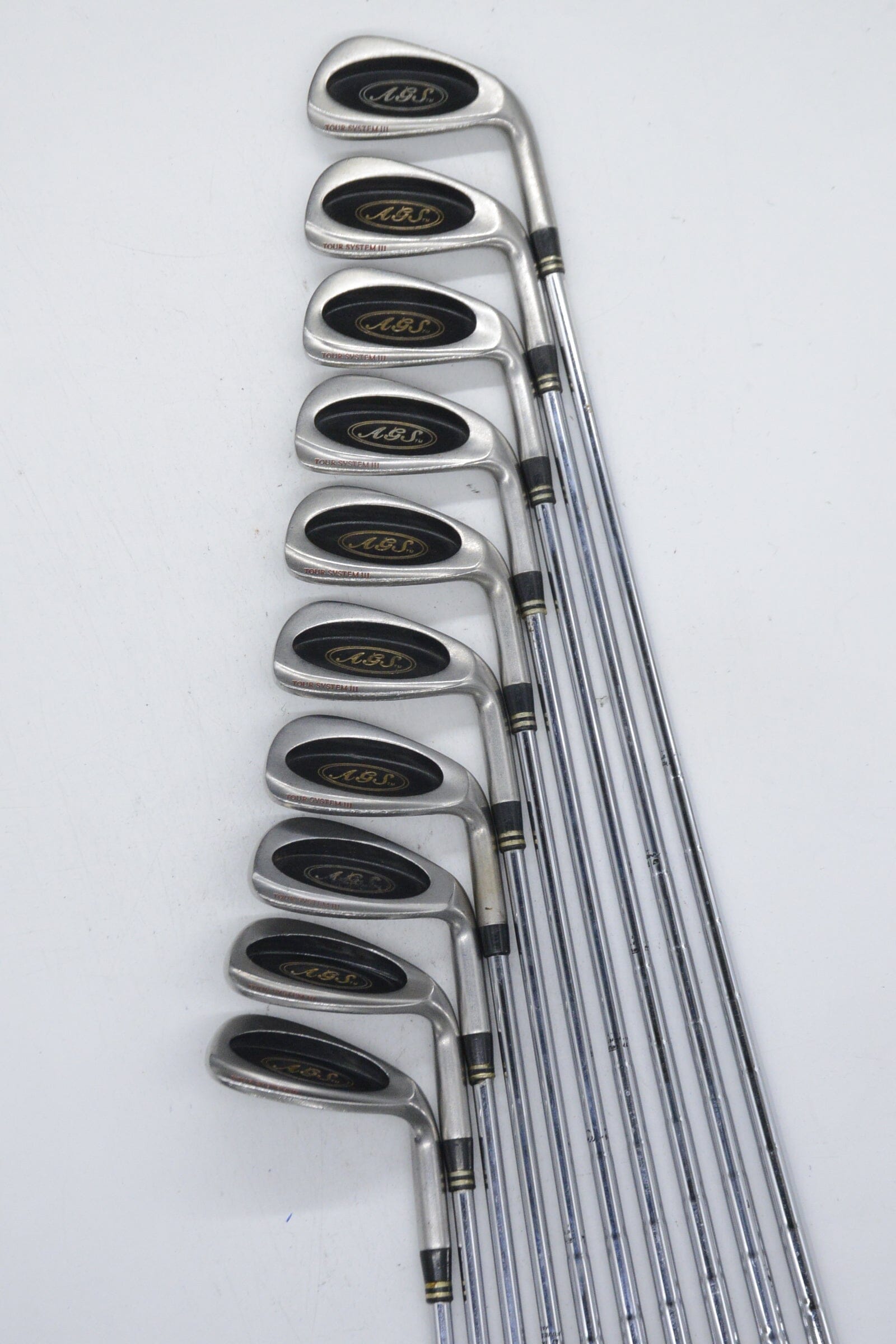 AGS Tour System III 3-PW, SW-LW Iron Set R Flex Std Length Golf Clubs GolfRoots 