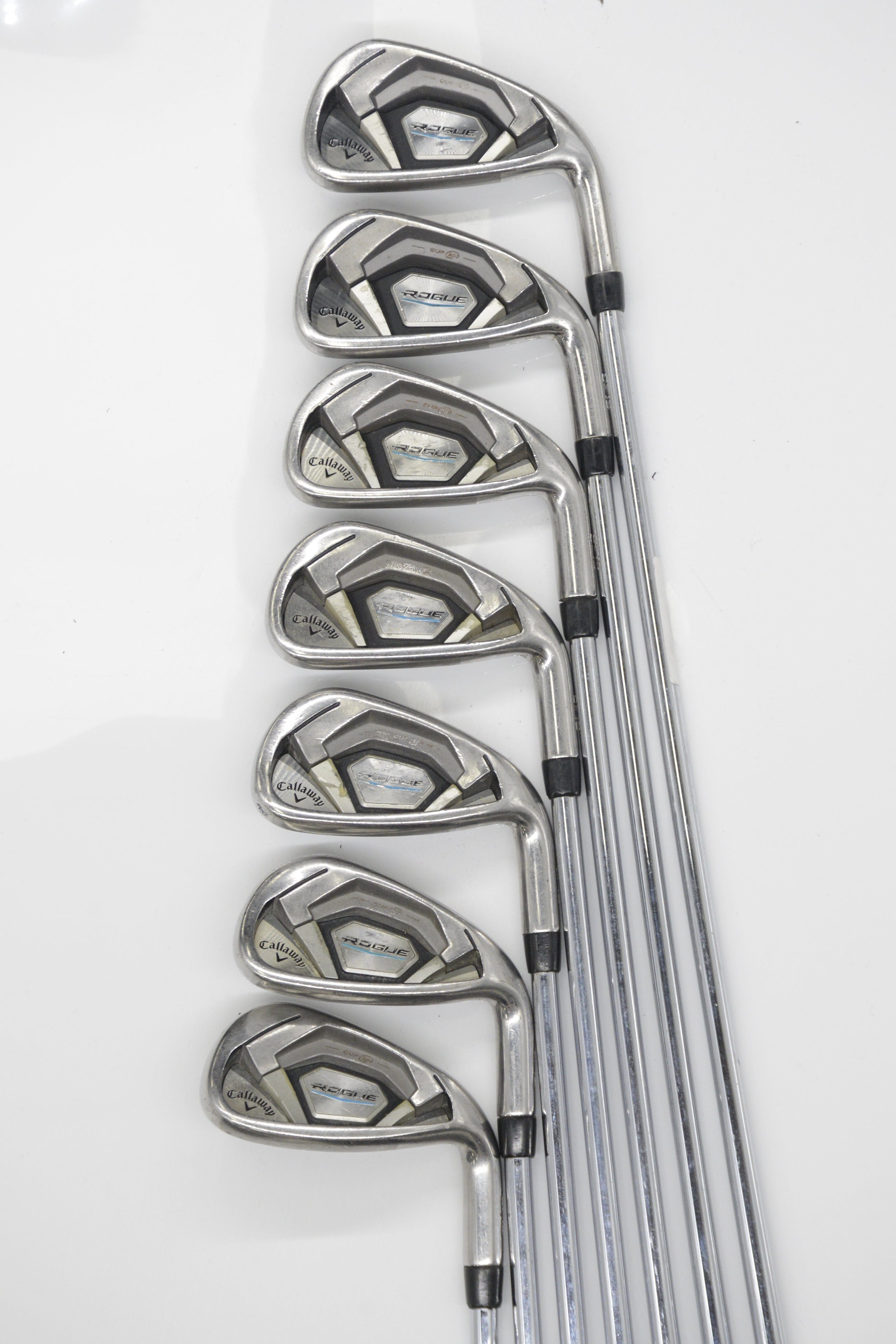 Callaway Rogue 4-PW Iron Set S Flex +0.75" Golf Clubs GolfRoots 