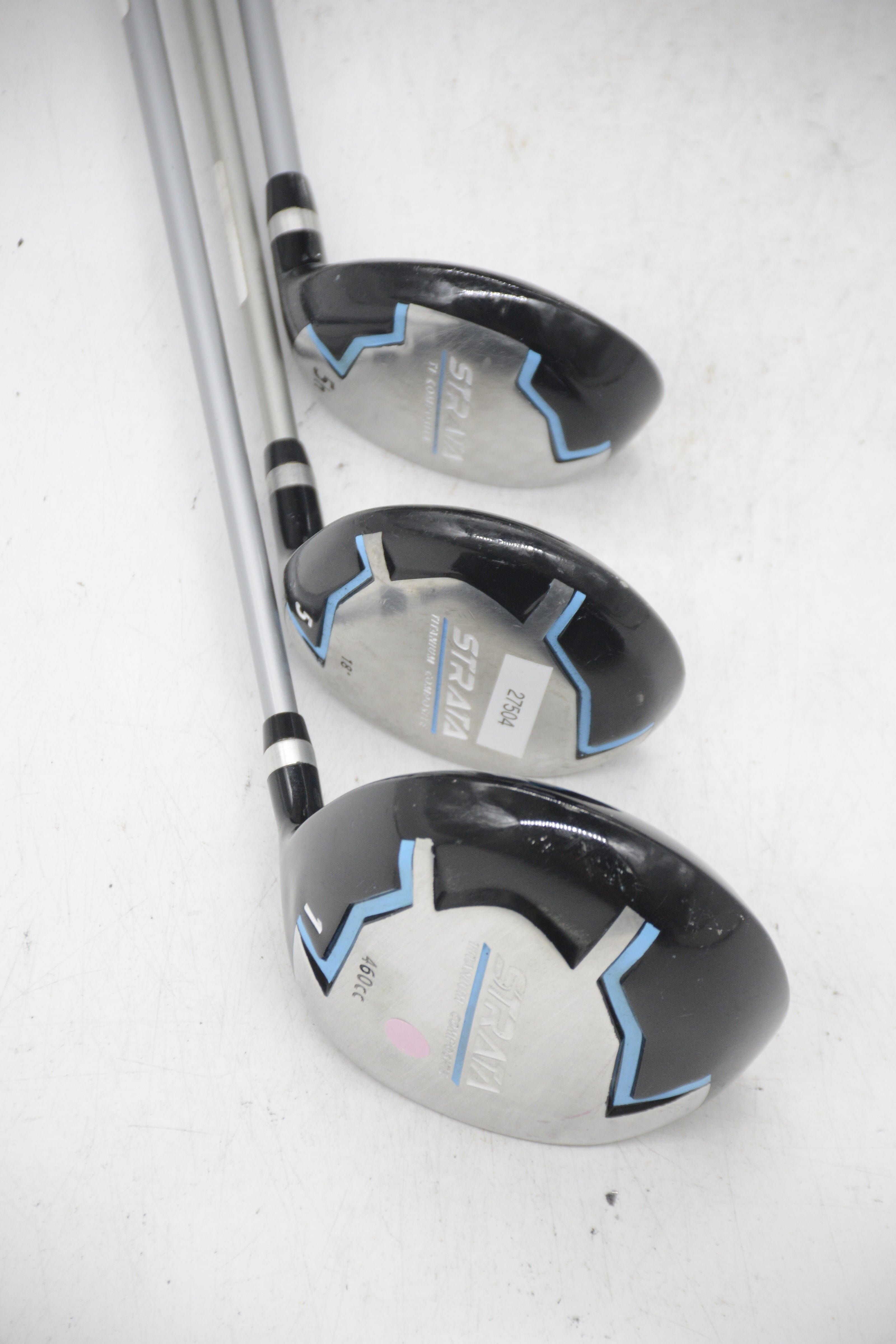 *Dented* Strata Blue D, 5W, 5H Wood Set R Flex Golf Clubs GolfRoots 