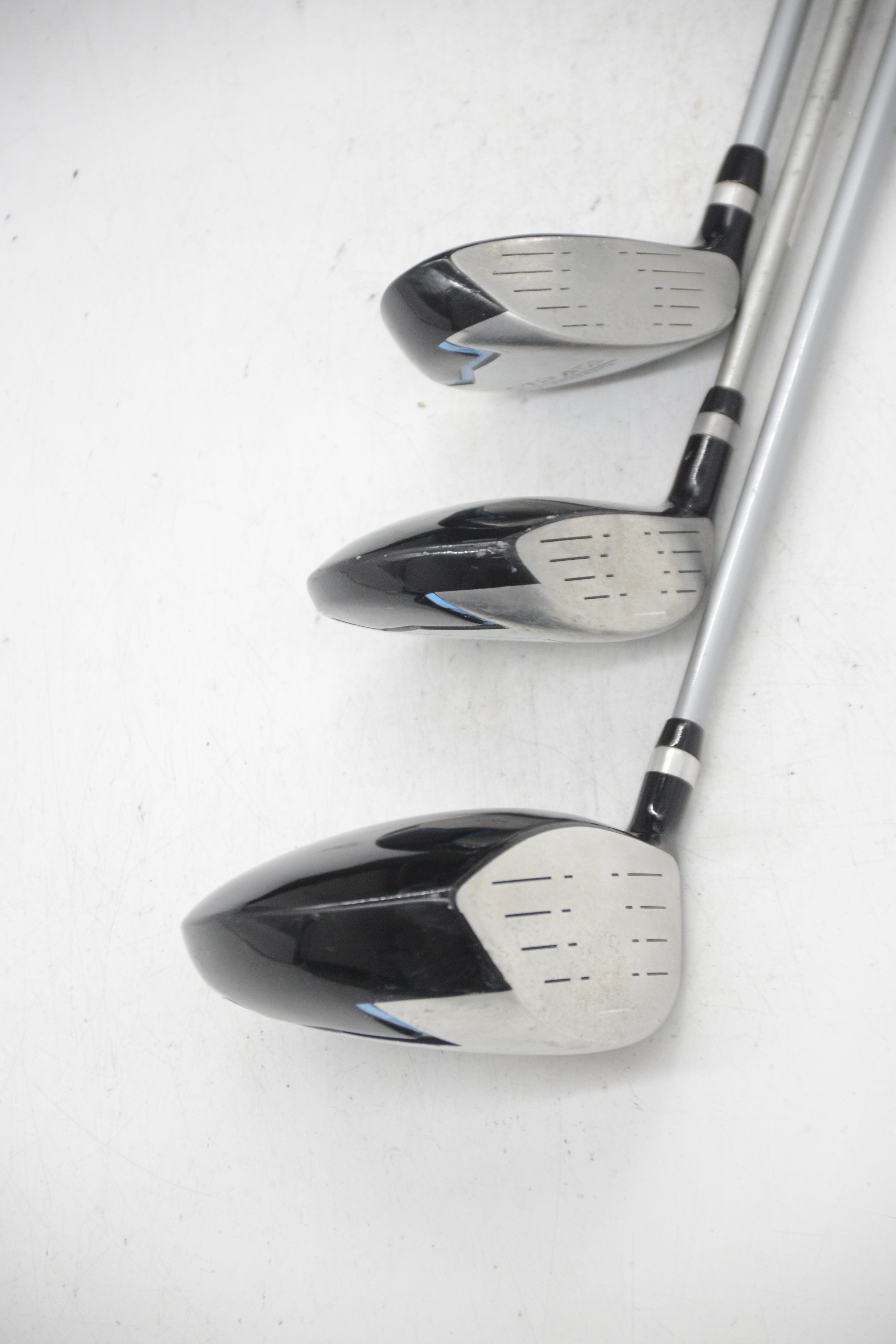 *Dented* Strata Blue D, 5W, 5H Wood Set R Flex Golf Clubs GolfRoots 