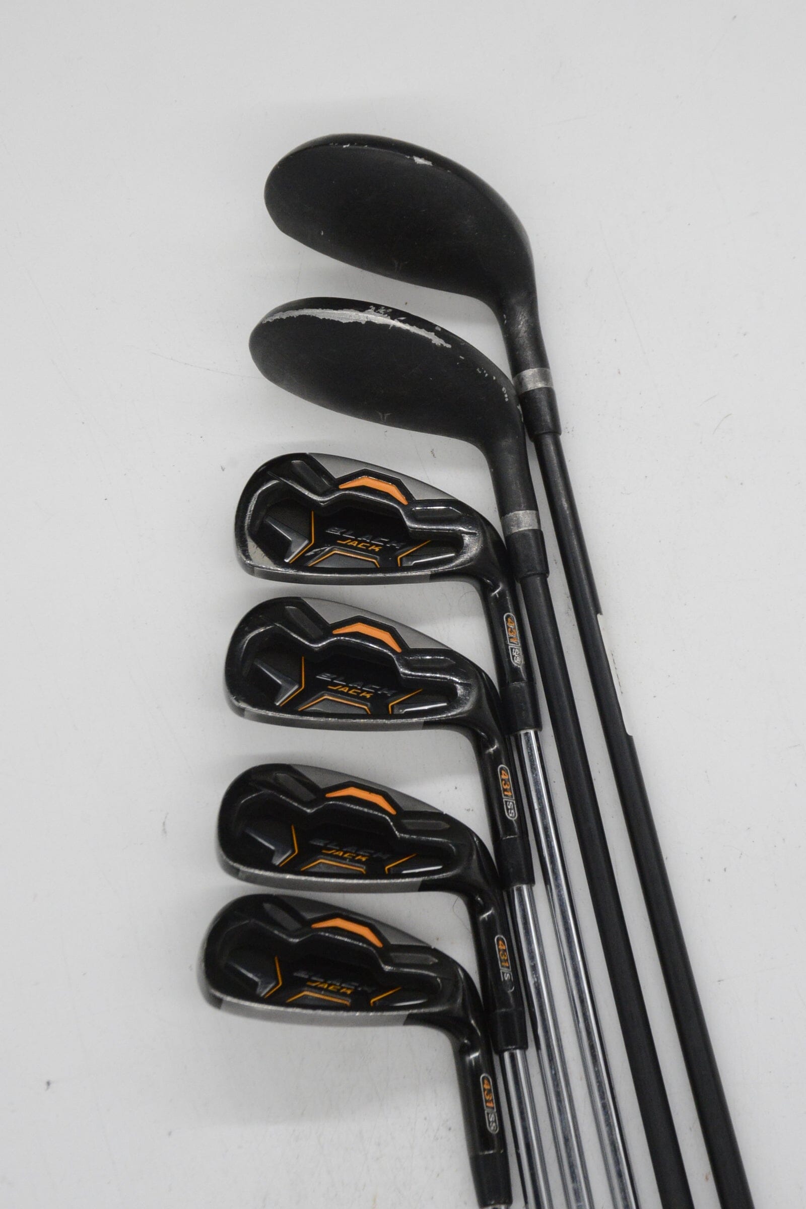 Wilson Black Jack 4H-5H, 6-7, 9-PW Iron Set Uniflex Std Length Golf Clubs GolfRoots 