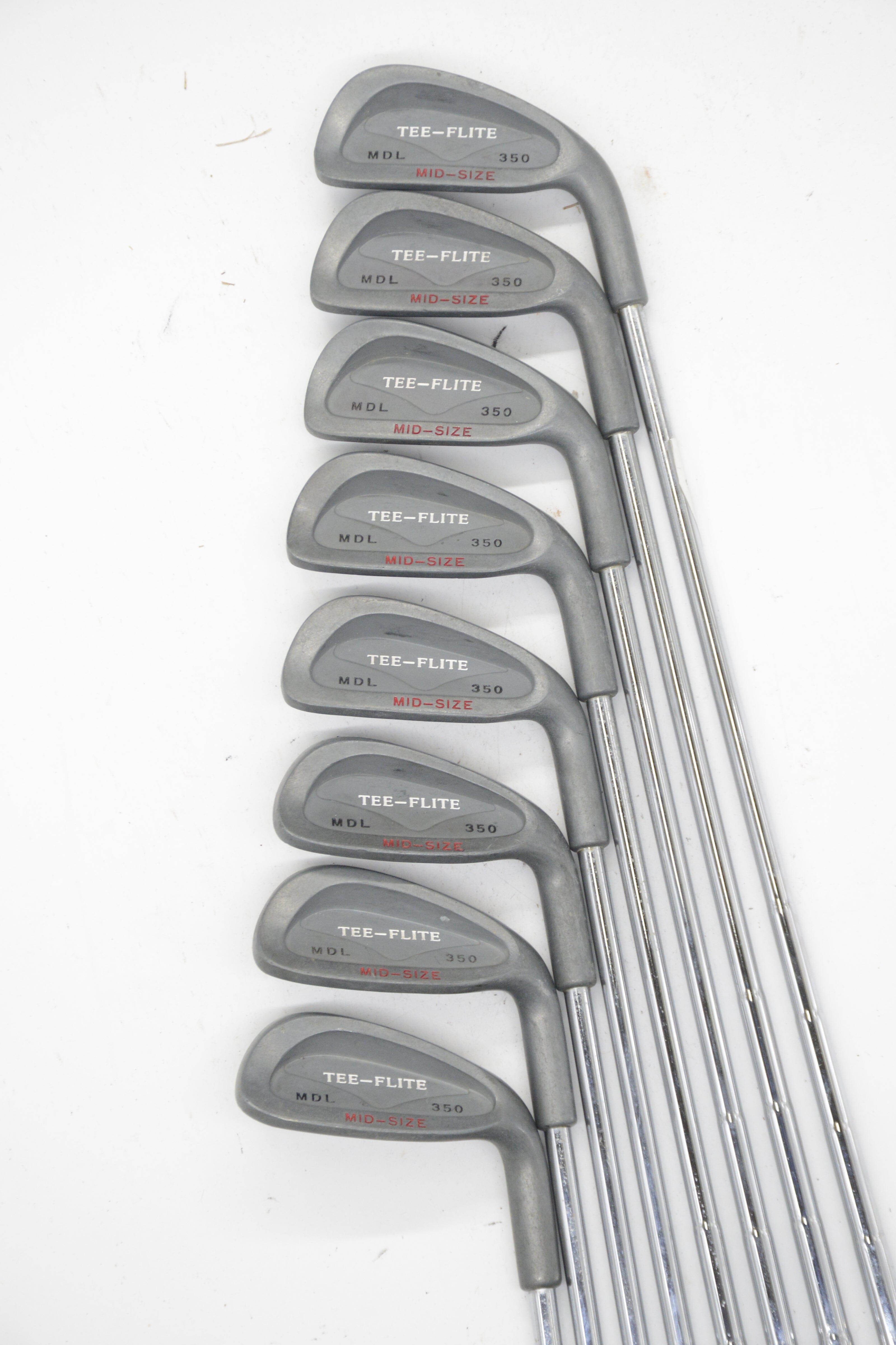 Spalding Tee-Flite 3-PW Iron Set Uniflex -0.75" Golf Clubs GolfRoots 