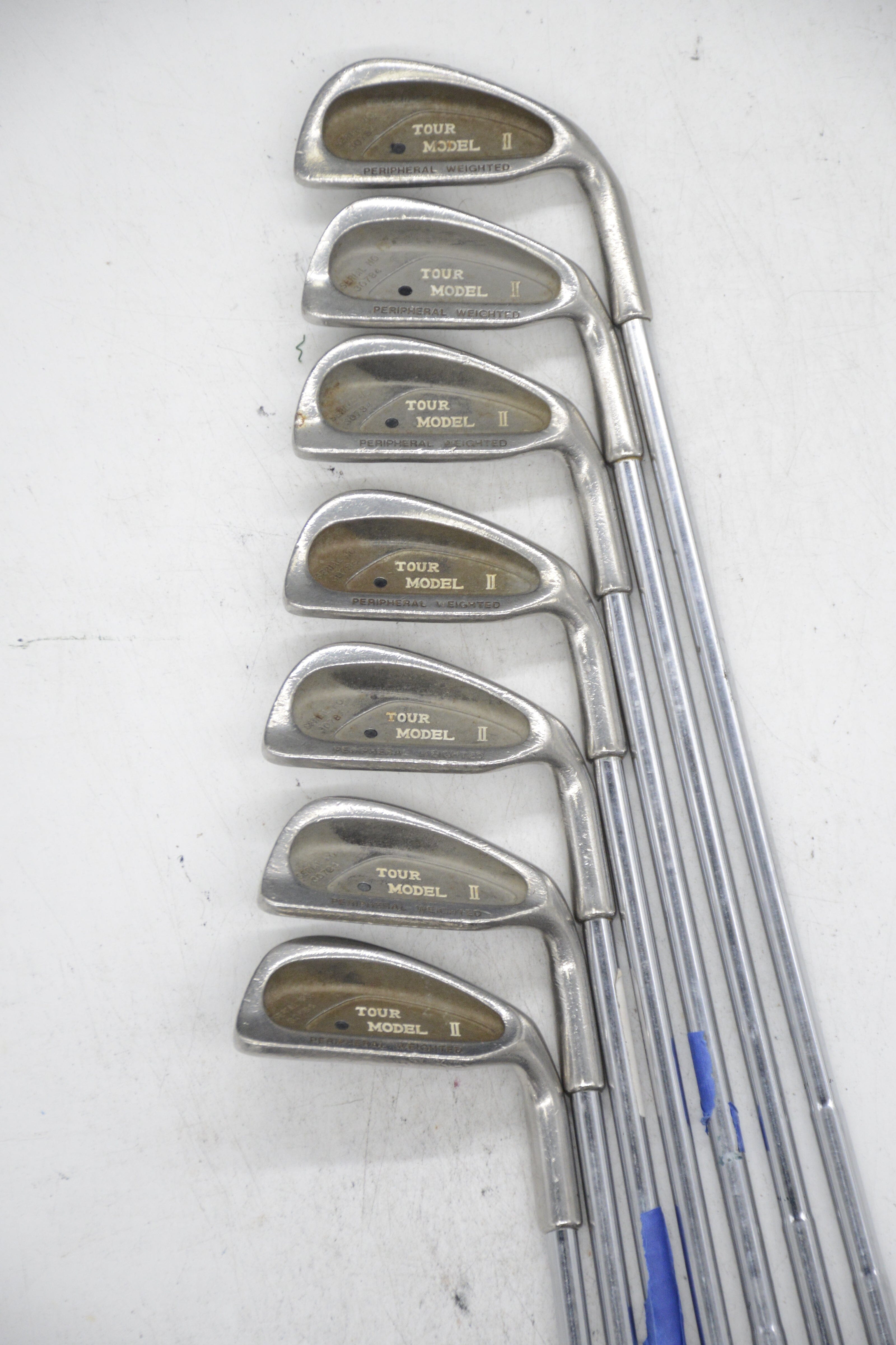 Tour Model II Peripheral Weighted 3-9 Iron Set S Flex -2" Golf Clubs GolfRoots 