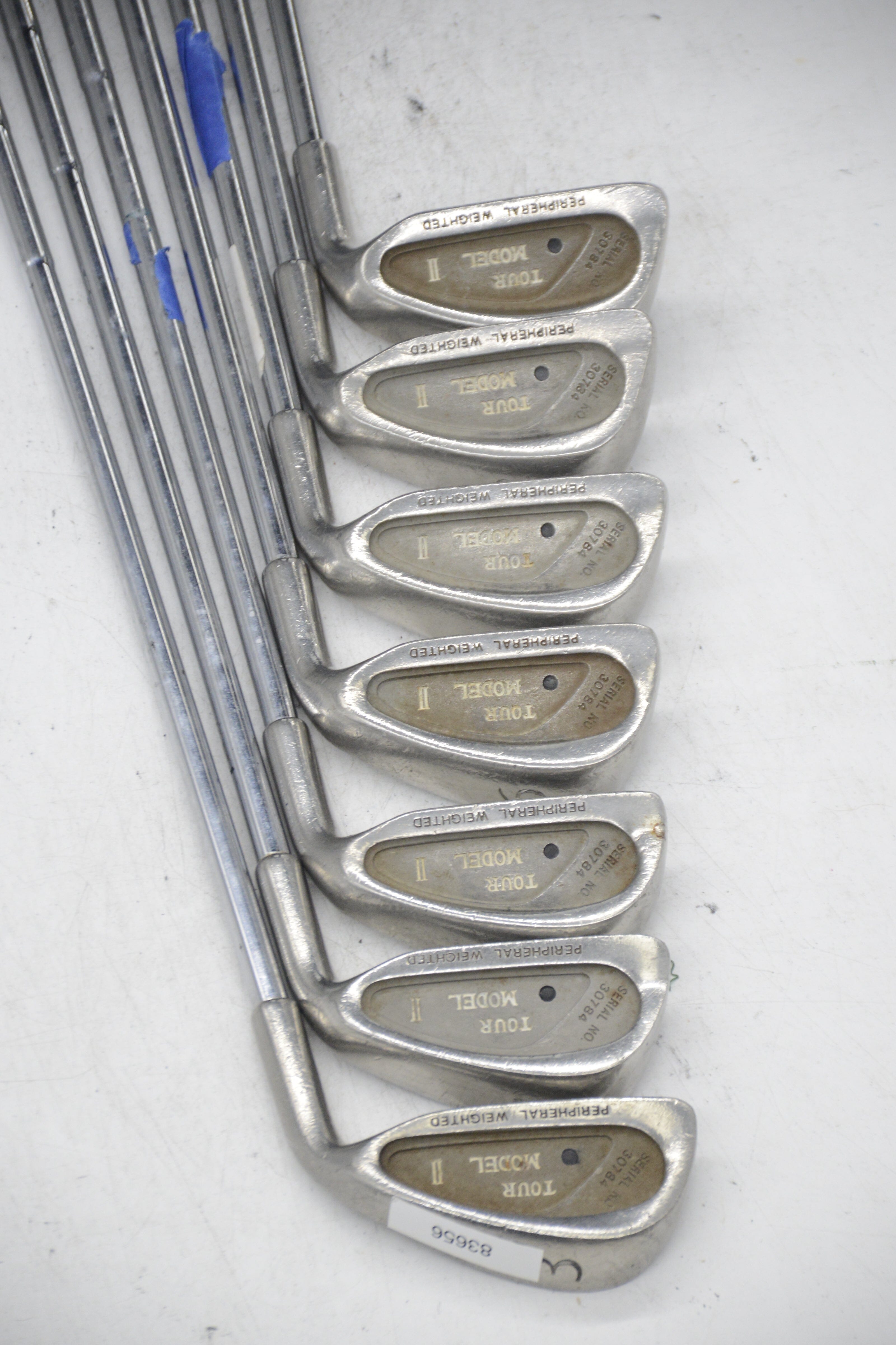 Tour Model II Peripheral Weighted 3-9 Iron Set S Flex -2" Golf Clubs GolfRoots 