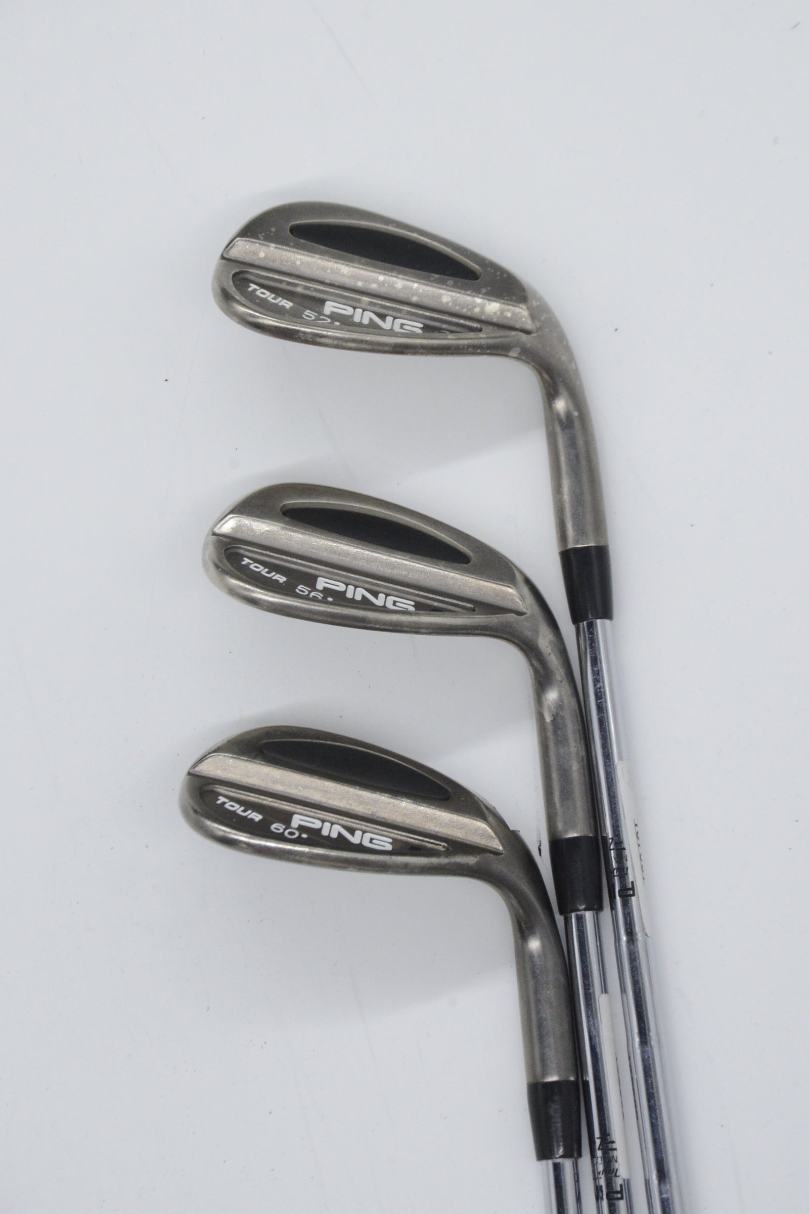 Ping Tour Black Chrome Nickel 52, 56, 60 Degree Wedge Set Wedge Flex