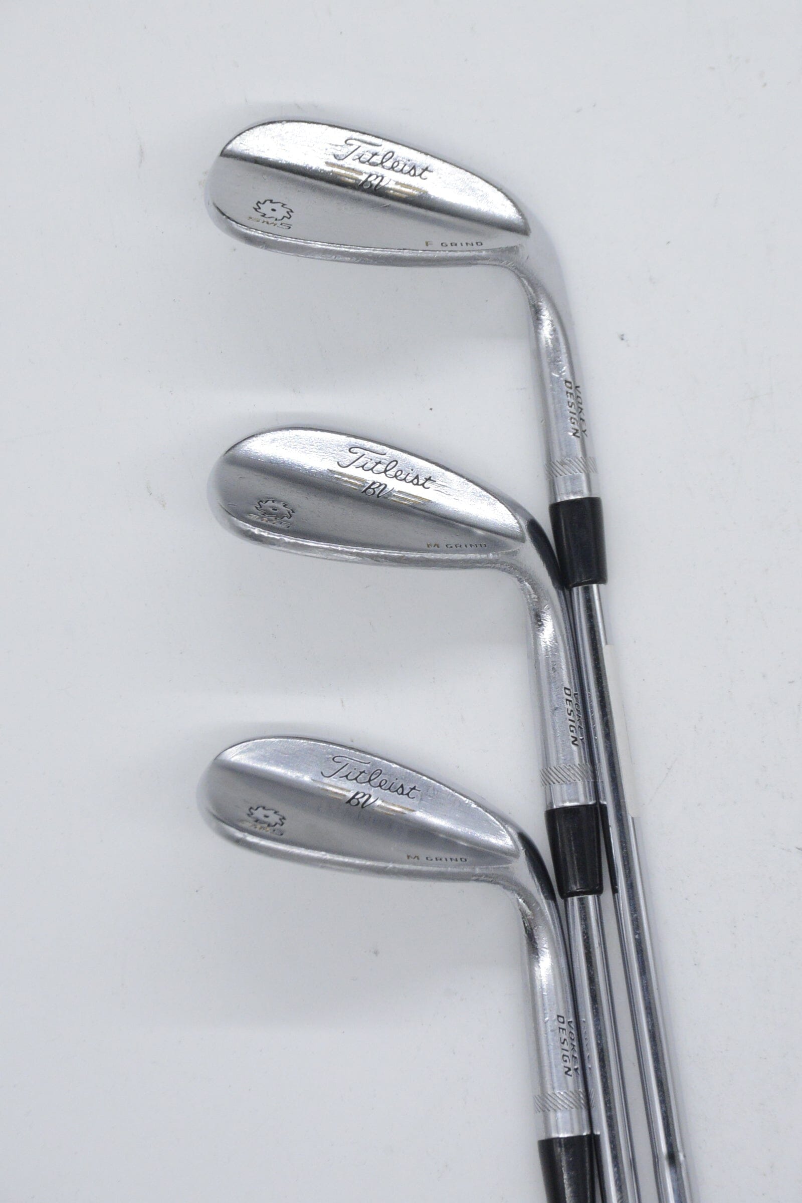 Titleist Vokey SM5 Tour Chrome 52, 56, 60 Degree Wedge Set S Flex Golf Clubs GolfRoots 