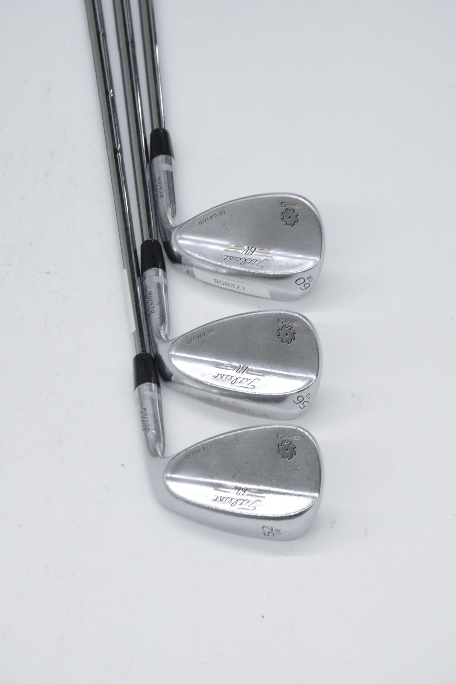 Titleist Vokey SM5 Tour Chrome 52, 56, 60 Degree Wedge Set S Flex Golf Clubs GolfRoots 