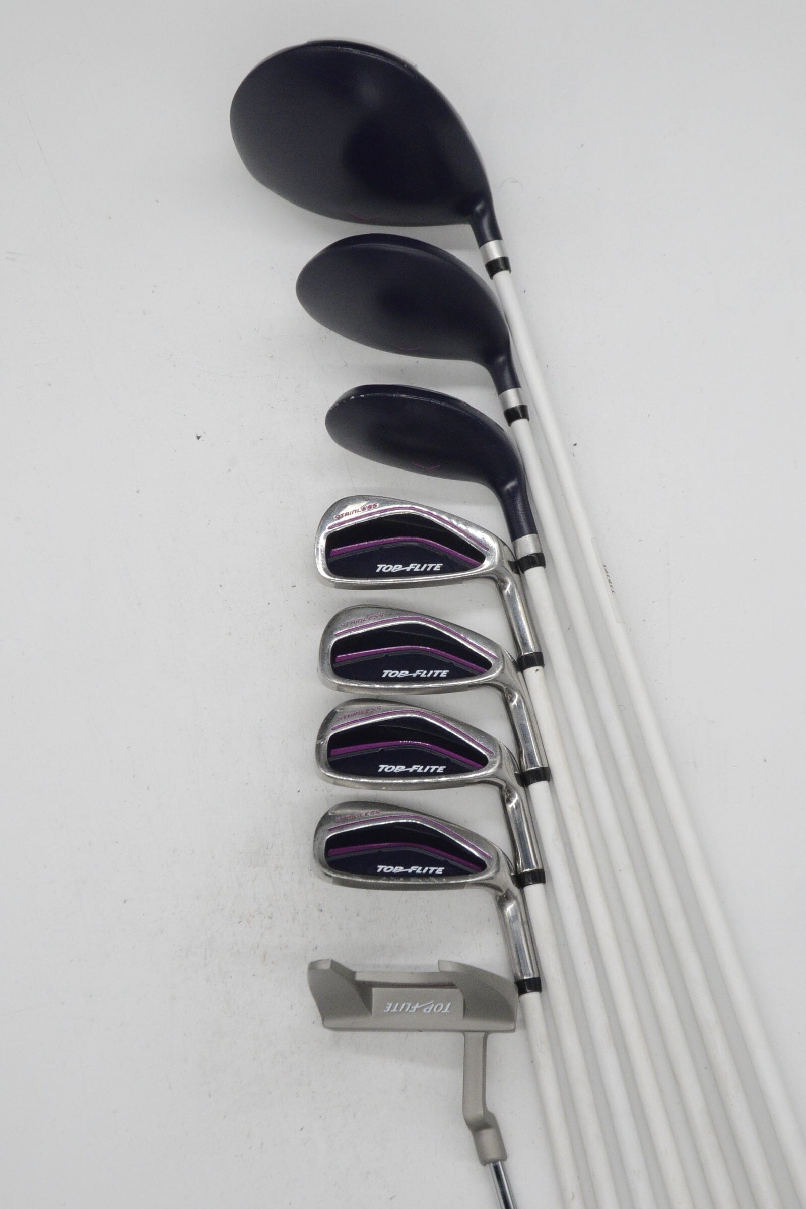 Women's Top Flite Stainless (Missing 7 Iron) Mixed Full Set W Flex -0.5" Golf Clubs GolfRoots 