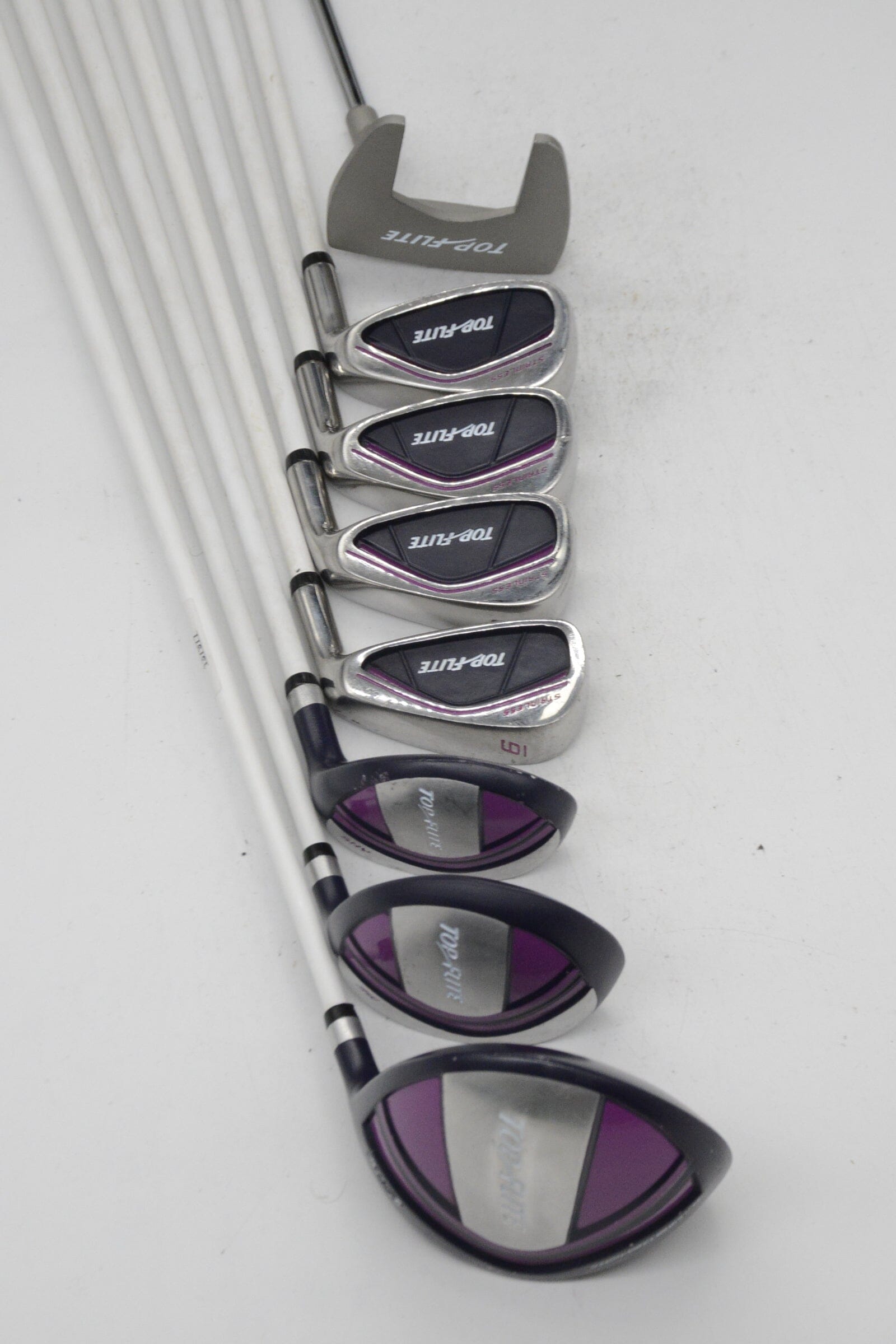 Women's Top Flite Stainless (Missing 7 Iron) Mixed Full Set W Flex -0.5" Golf Clubs GolfRoots 